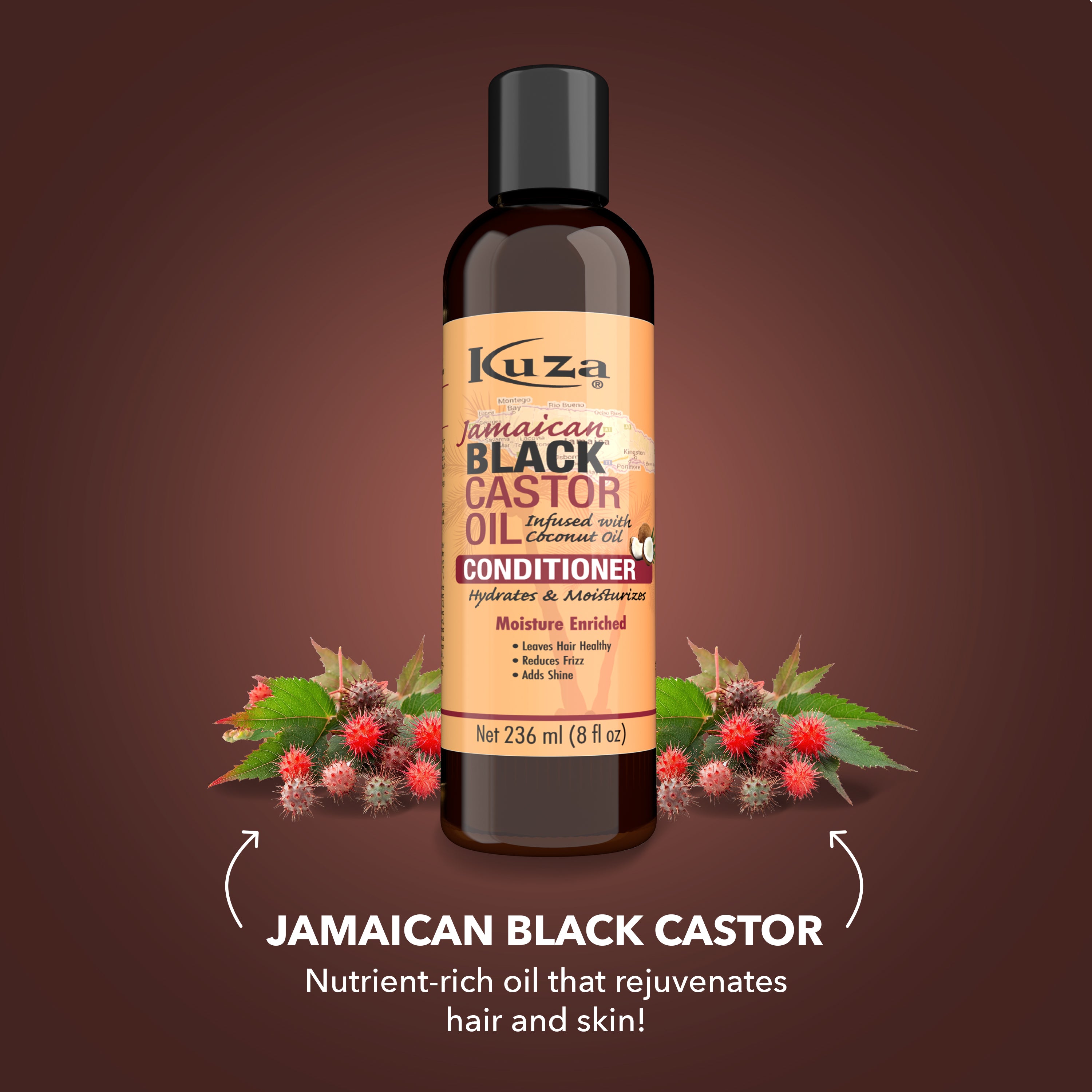 Kuza Jamaican Black Castor Oil balsamo 236 ml anticrespo