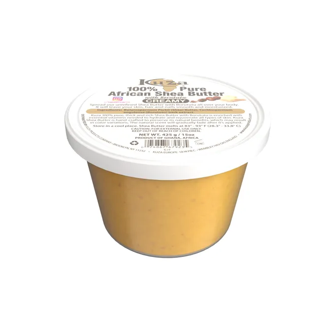 Kuza African Shea Butter burro giallo 425 g idratante
