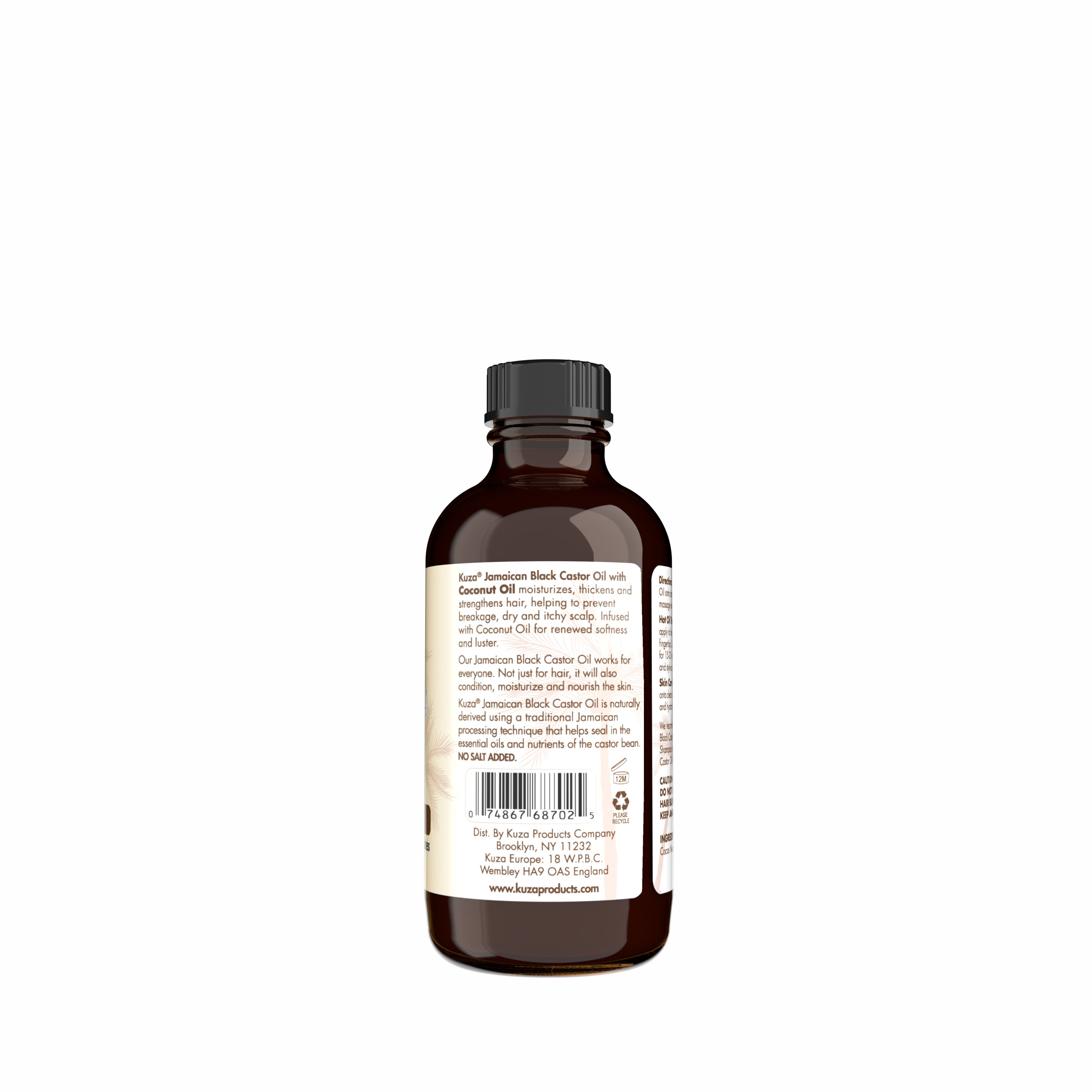 Kuza Jamaican Black Castor Oil olio cocco 118 ml nutriente