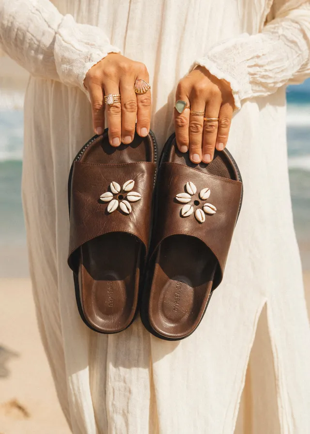 Gypsea Sol The Gypsea Soles sandali pelle marrone