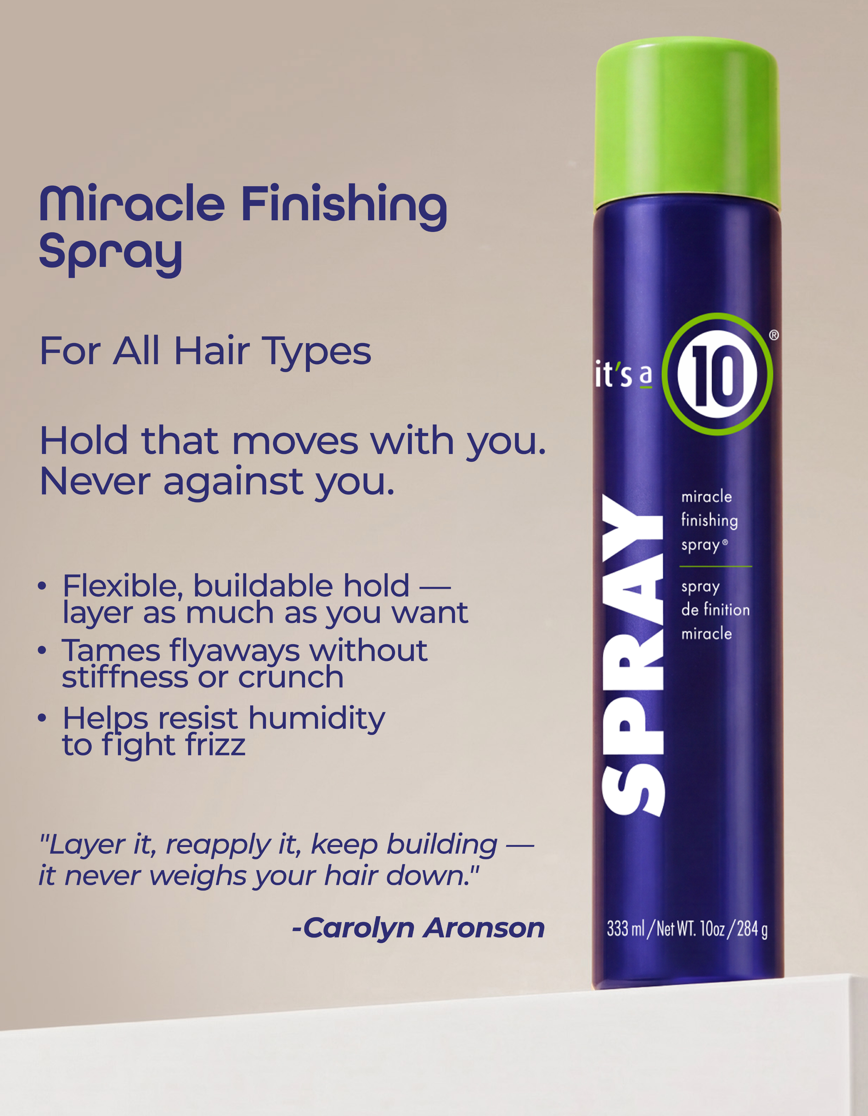It's a 10 Miracle Finishing Spray Fissaggio 10 oz