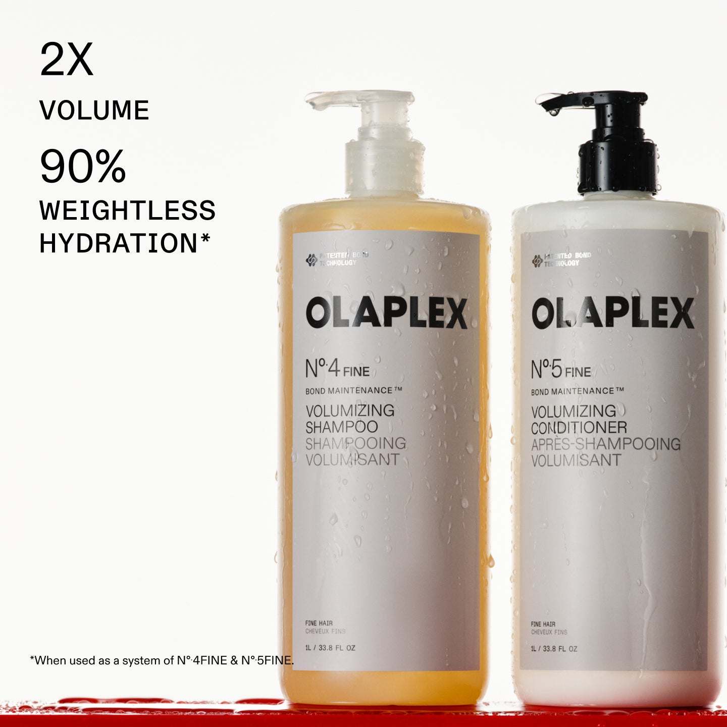Olaplex N.4 Fine N.5 Fine kit capelli 2x1000ml forte