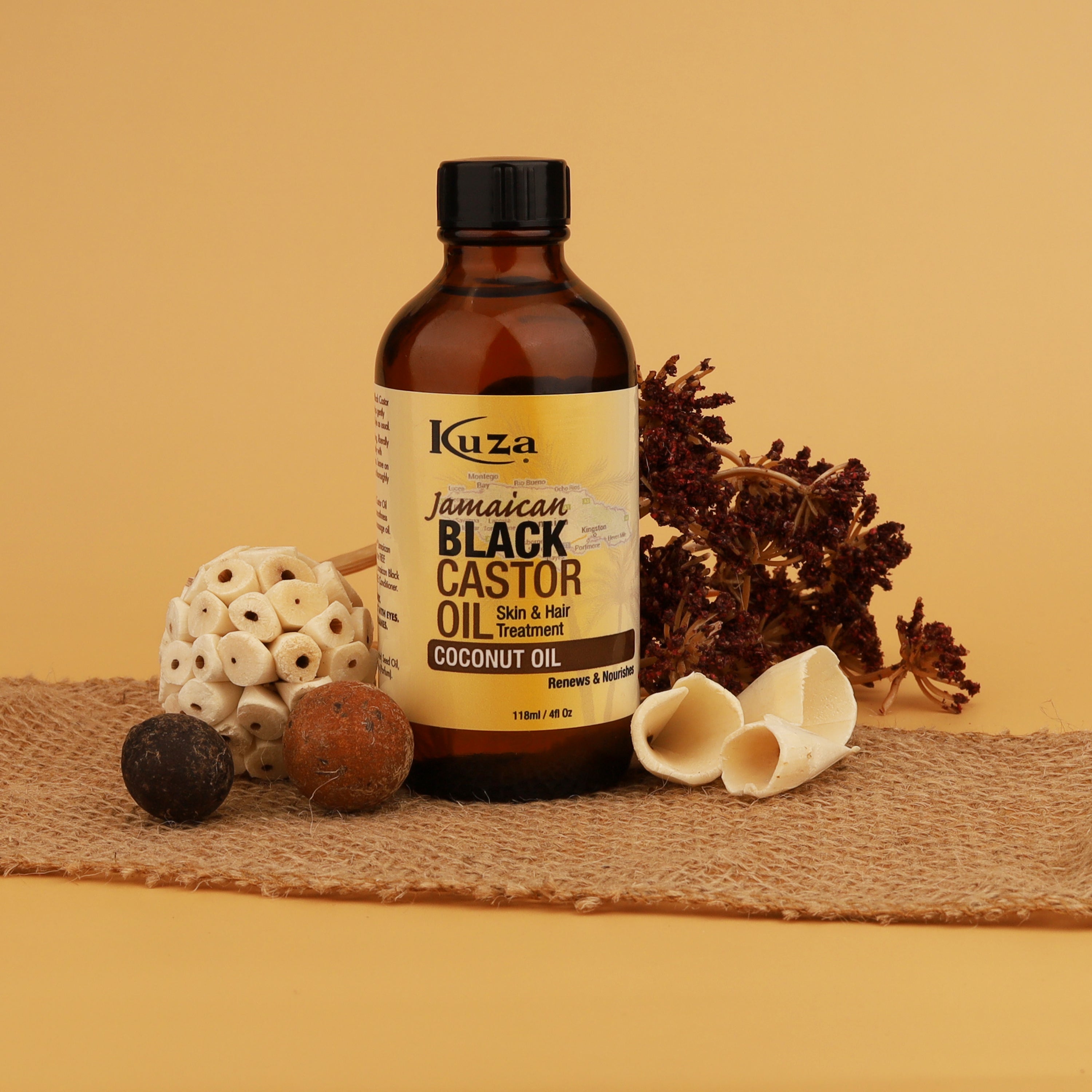 Kuza Jamaican Black Castor Oil olio cocco 118 ml nutriente