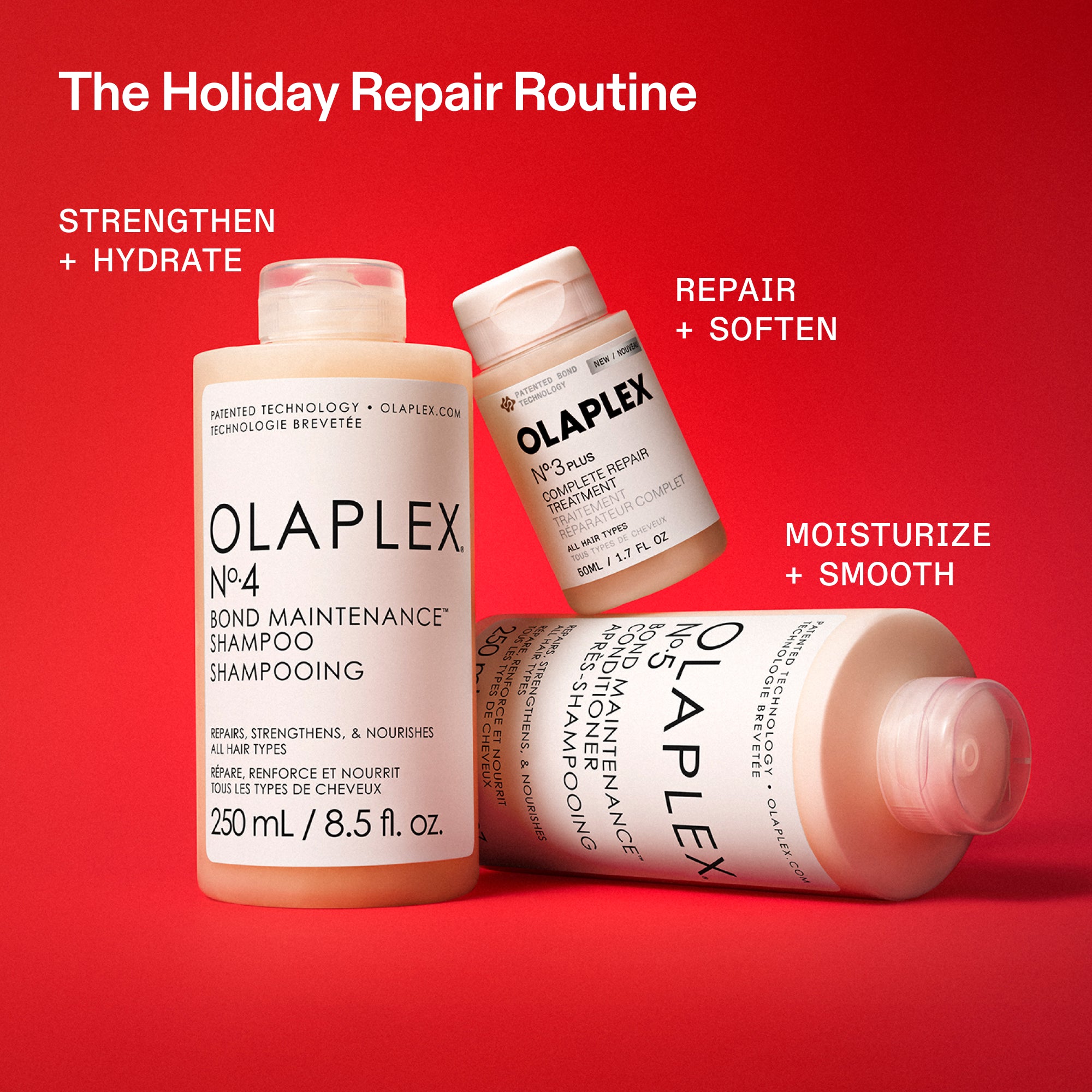 Olaplex Total Hair Repair Set capelli N°.3PLUS+N°.4+N°.5