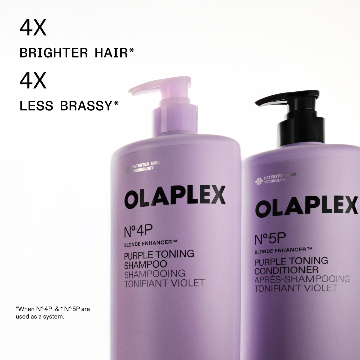 Olaplex Blonde Enhancer set litri shampoo balsamo viola