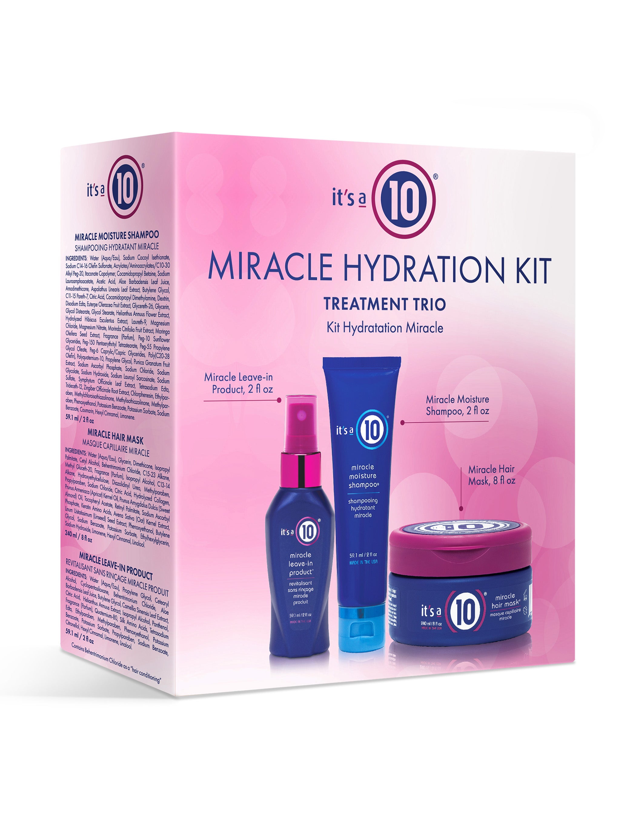 It's a 10 Miracle Hydration Kit capelli 3 pezzi idratante