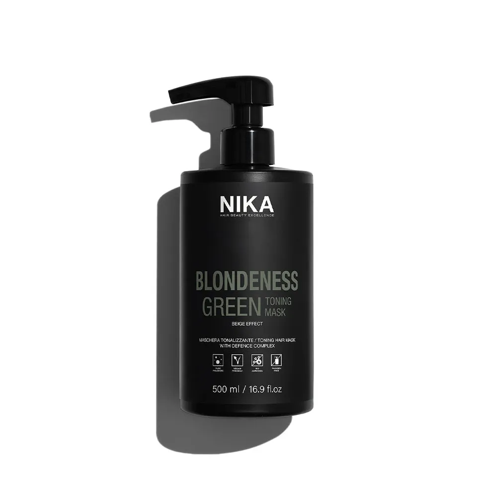 Nika Blondeness Toning Mask Green Maschera  be natural beige