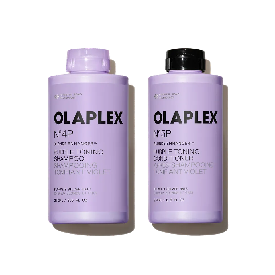 Olaplex Blonde Enhancer set shampoo balsamo viola luminoso