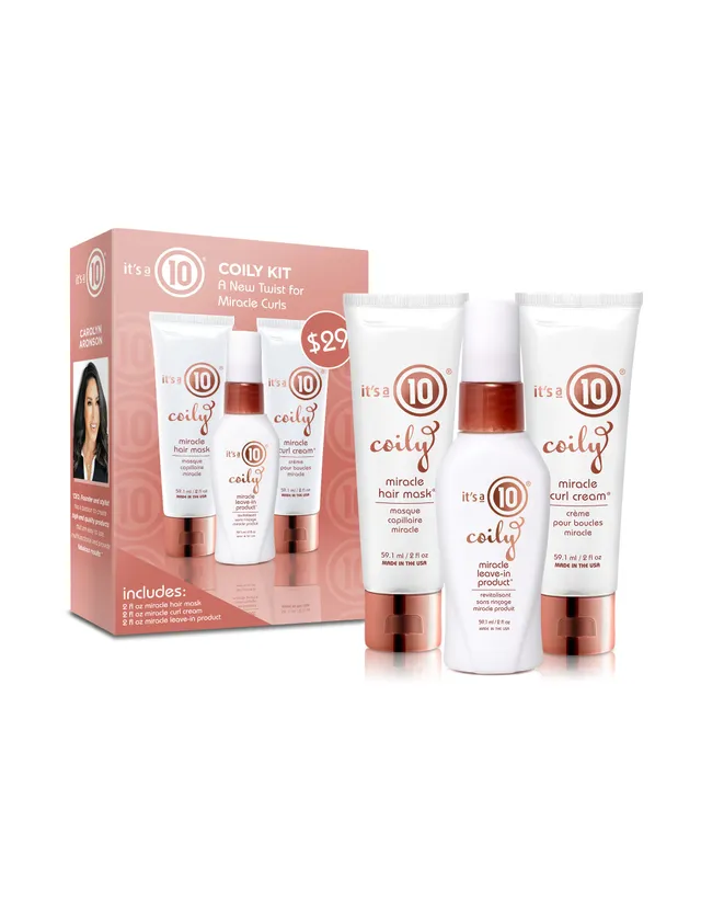 It's a 10 Miracle Coily Trio kit capelli ricci 3x59 ml
