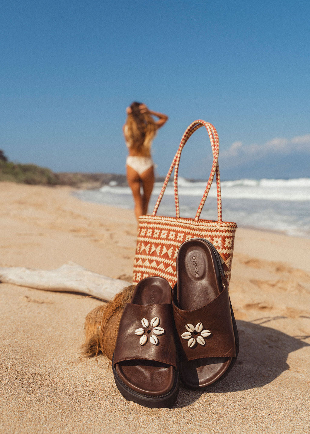 Gypsea Sol The Gypsea Soles sandali pelle marrone