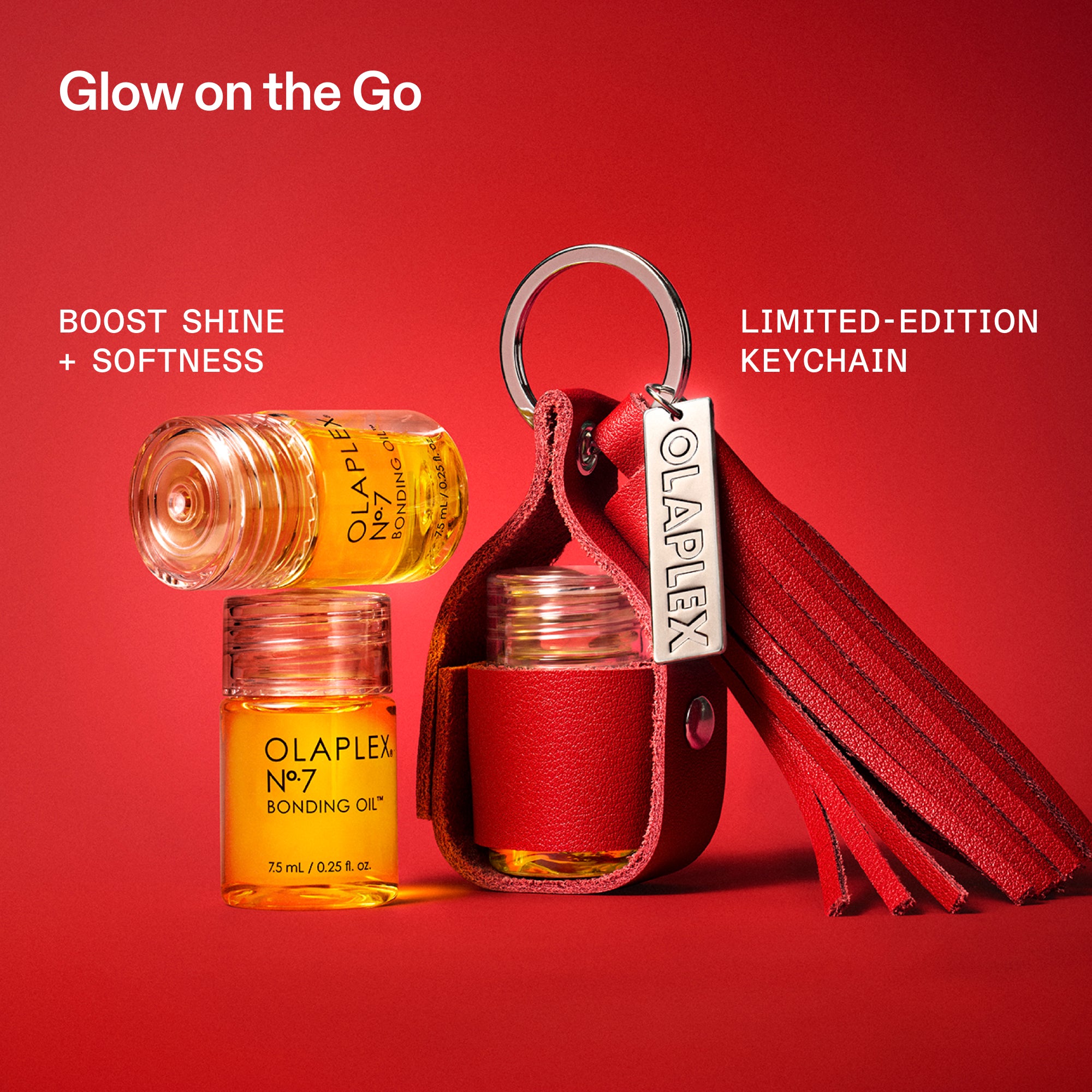 Olaplex The Key To Shine Set olio capelli 3x7,5ml + portachiavi