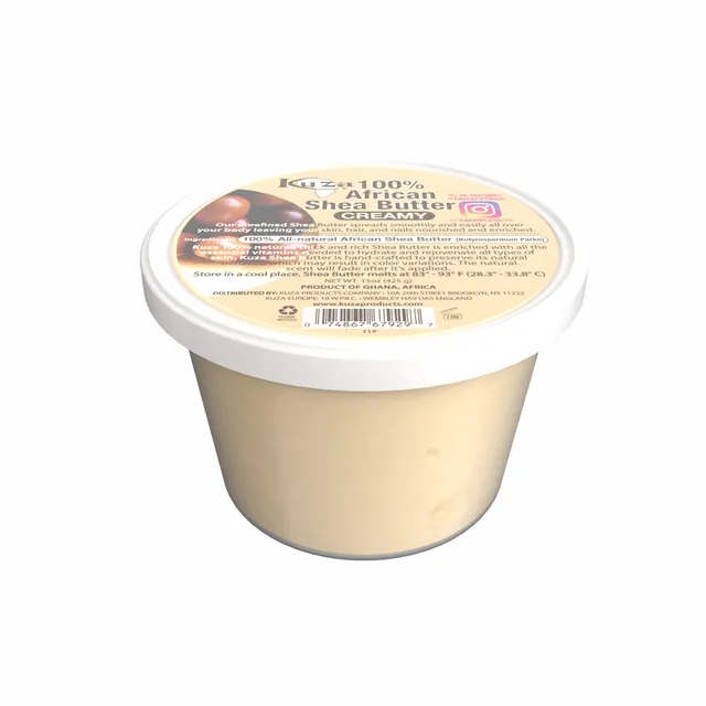 Kuza African Shea Butter burro bianco 425 g nutriente