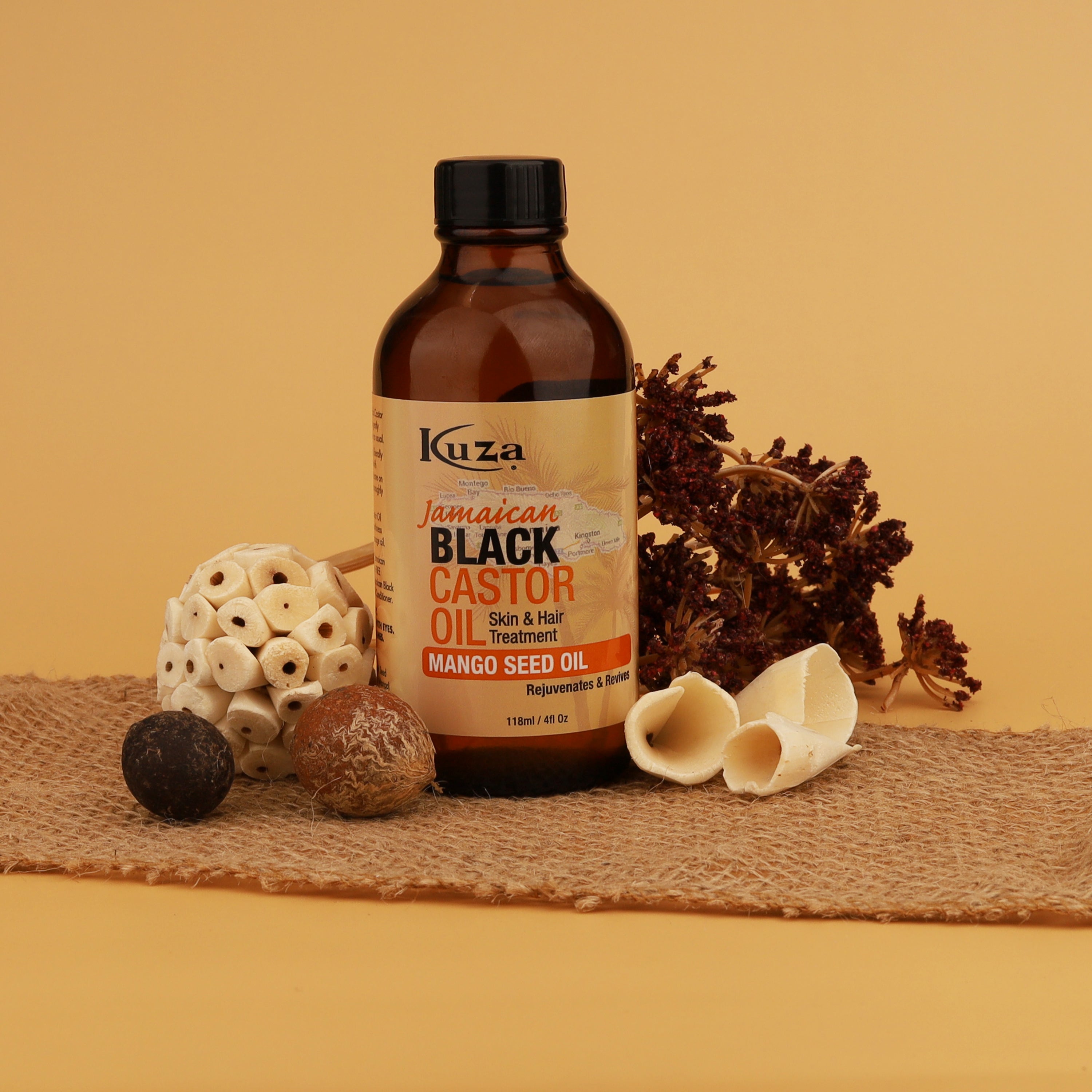 Kuza Jamaican Black Castor Oil Treatment olio capelli mango 118 ml cute