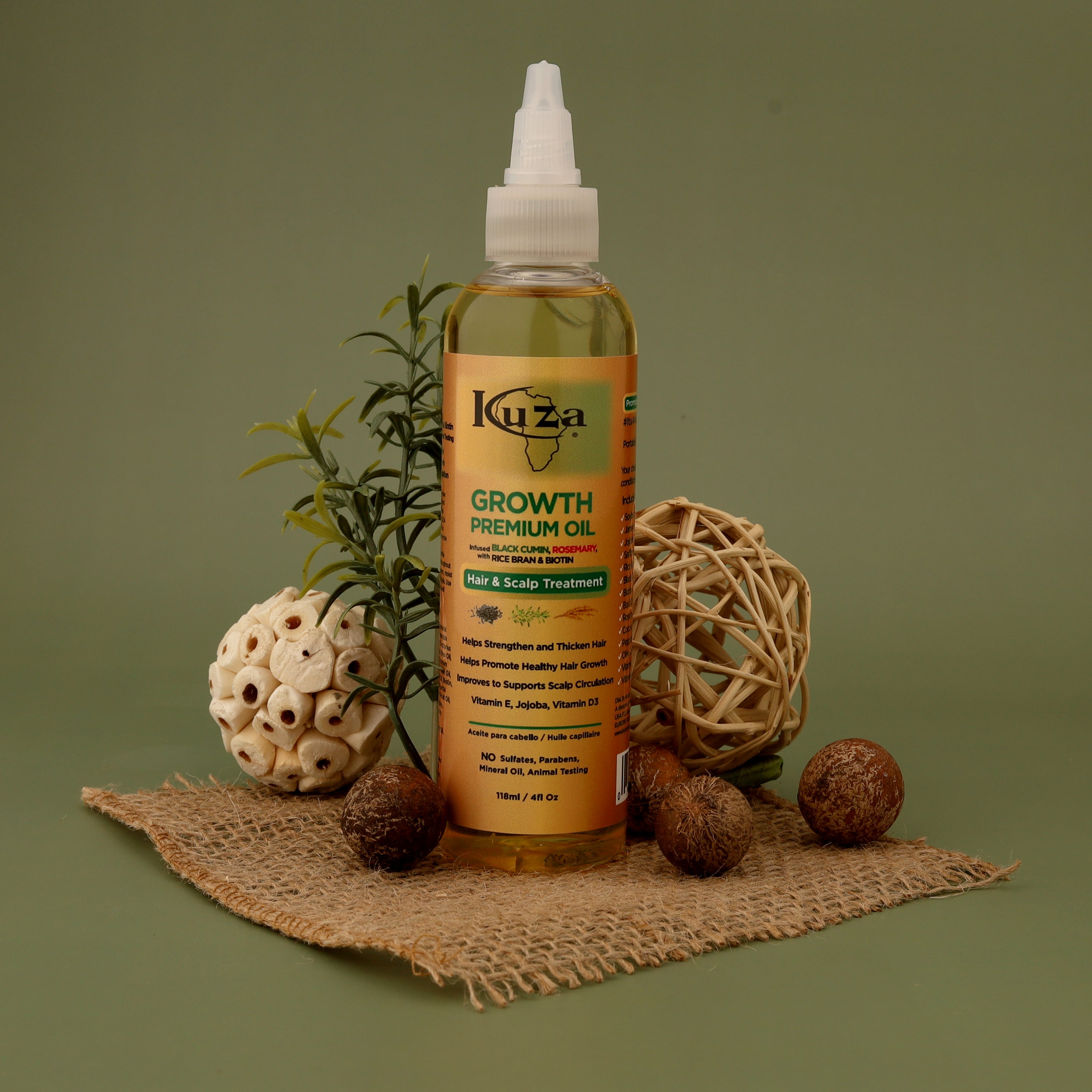 Kuza Growth Premium Oil olio capelli 118 ml crescita
