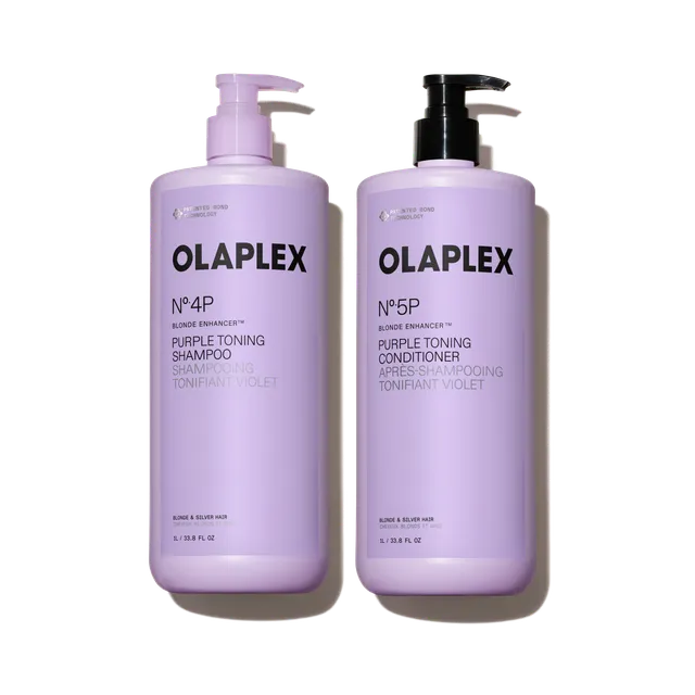 Olaplex Blonde Enhancer set litri shampoo balsamo viola