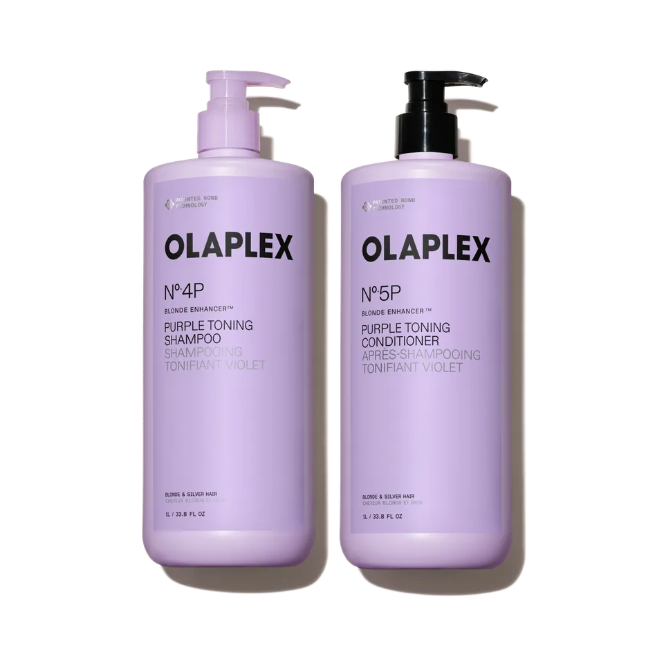 Olaplex Blonde Enhancer set litri shampoo balsamo viola