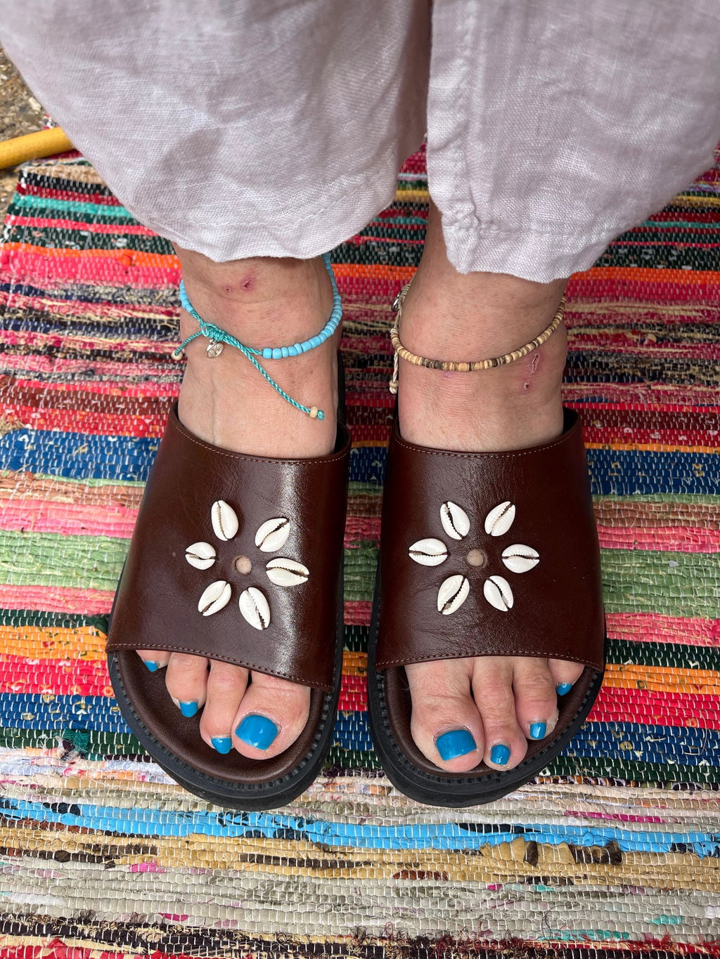 Gypsea Sol The Gypsea Soles sandali pelle marrone