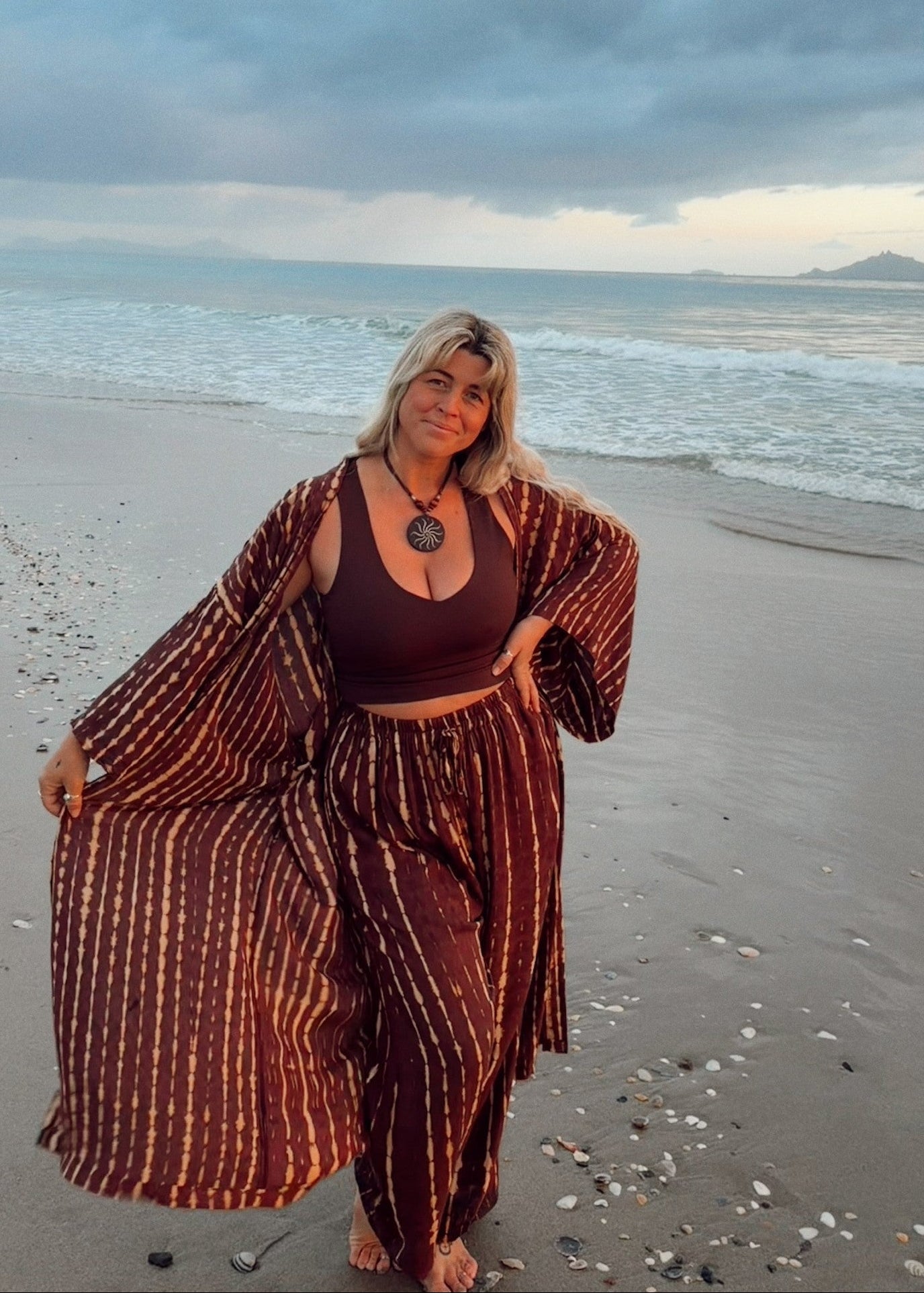 Gypsea Sol Gypsea Goddess Kimono tie-dye taglia unica
