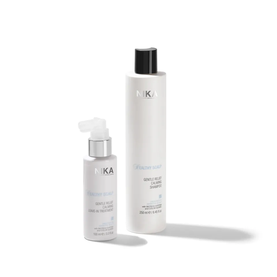 Nika Gentle Relief kit cute sensibile shampoo tonic brush