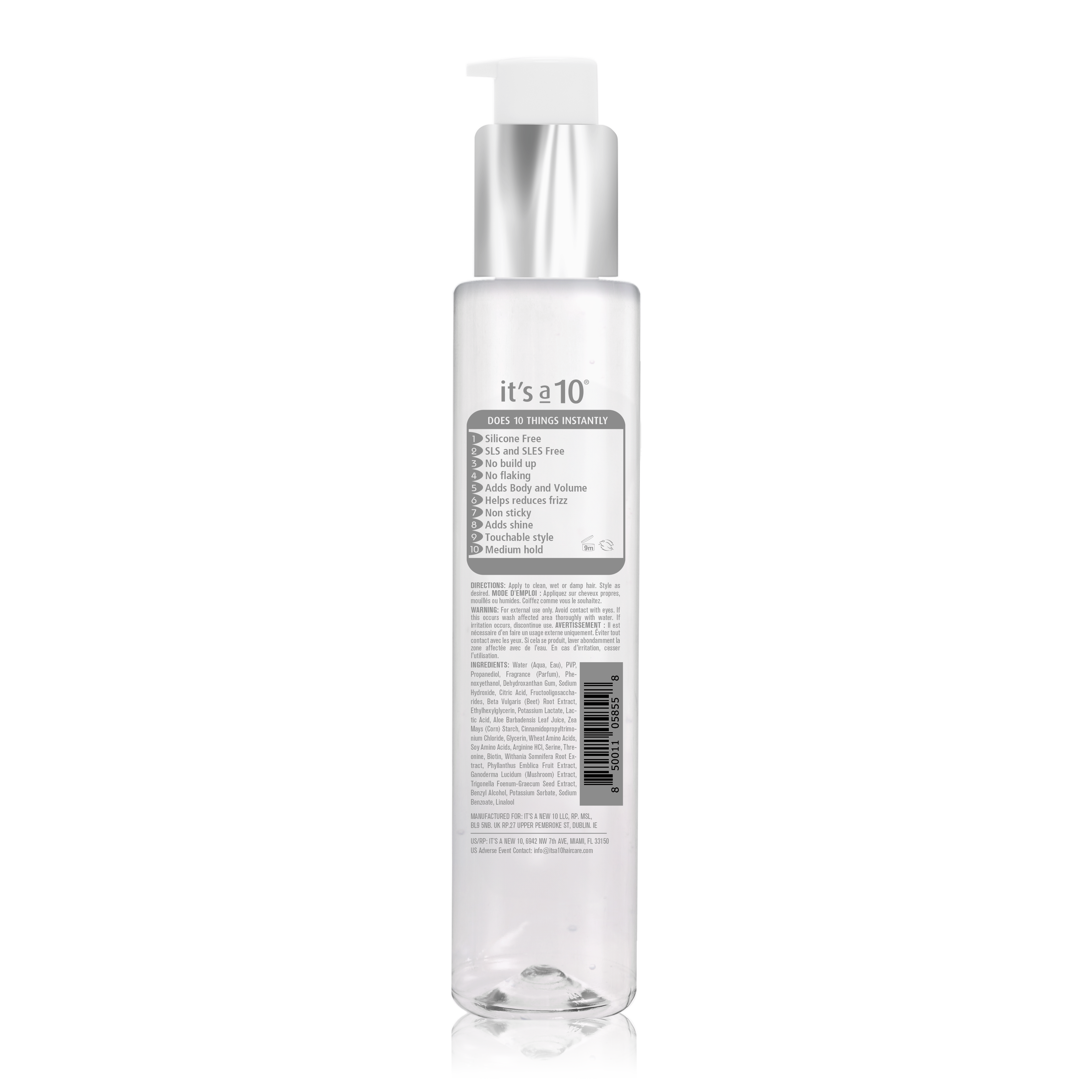 It's a 10 Clear Miracle Gel styling senza siliconi 147 ml