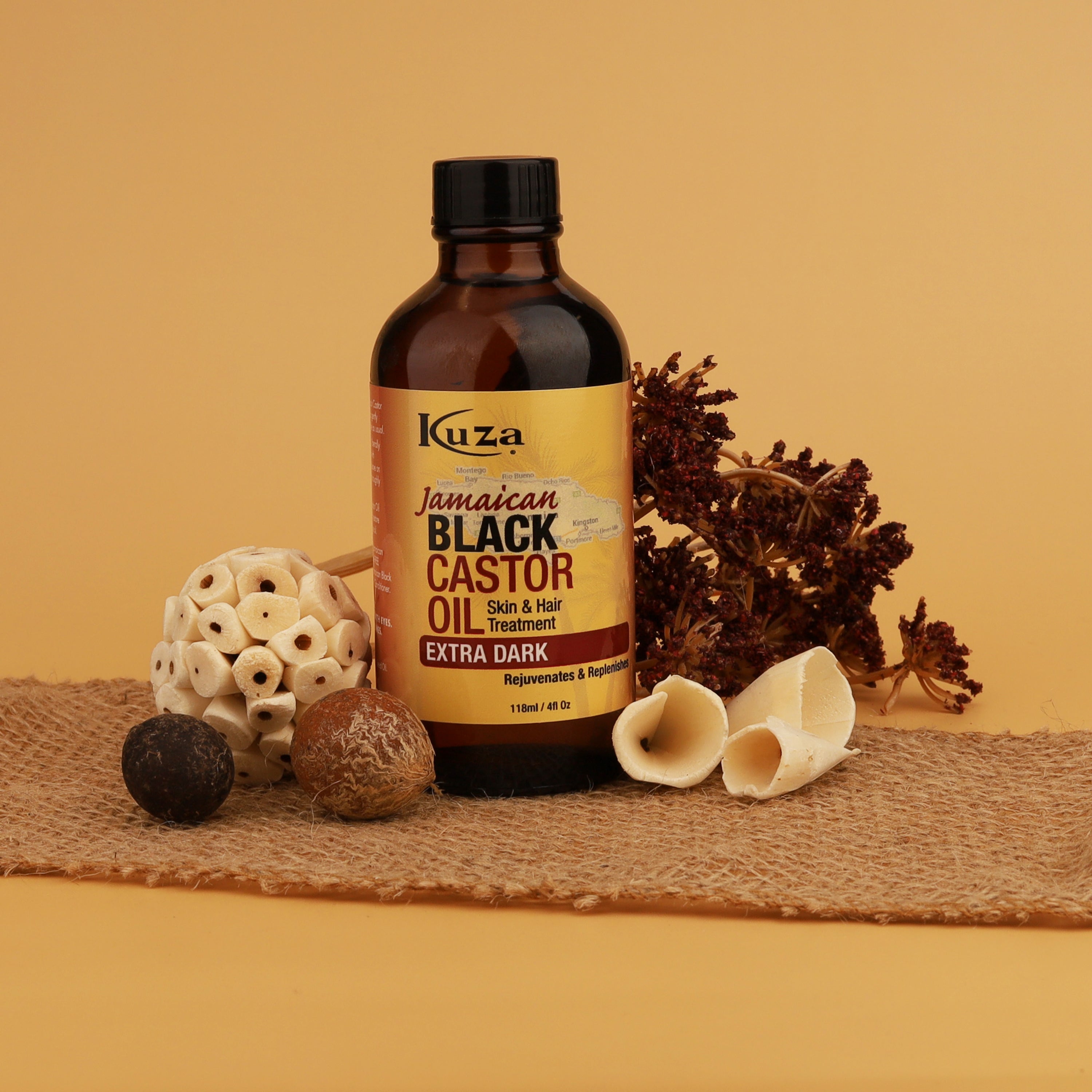 Kuza Jamaican Black Castor Oil Treatment olio capelli extra dark 118 ml