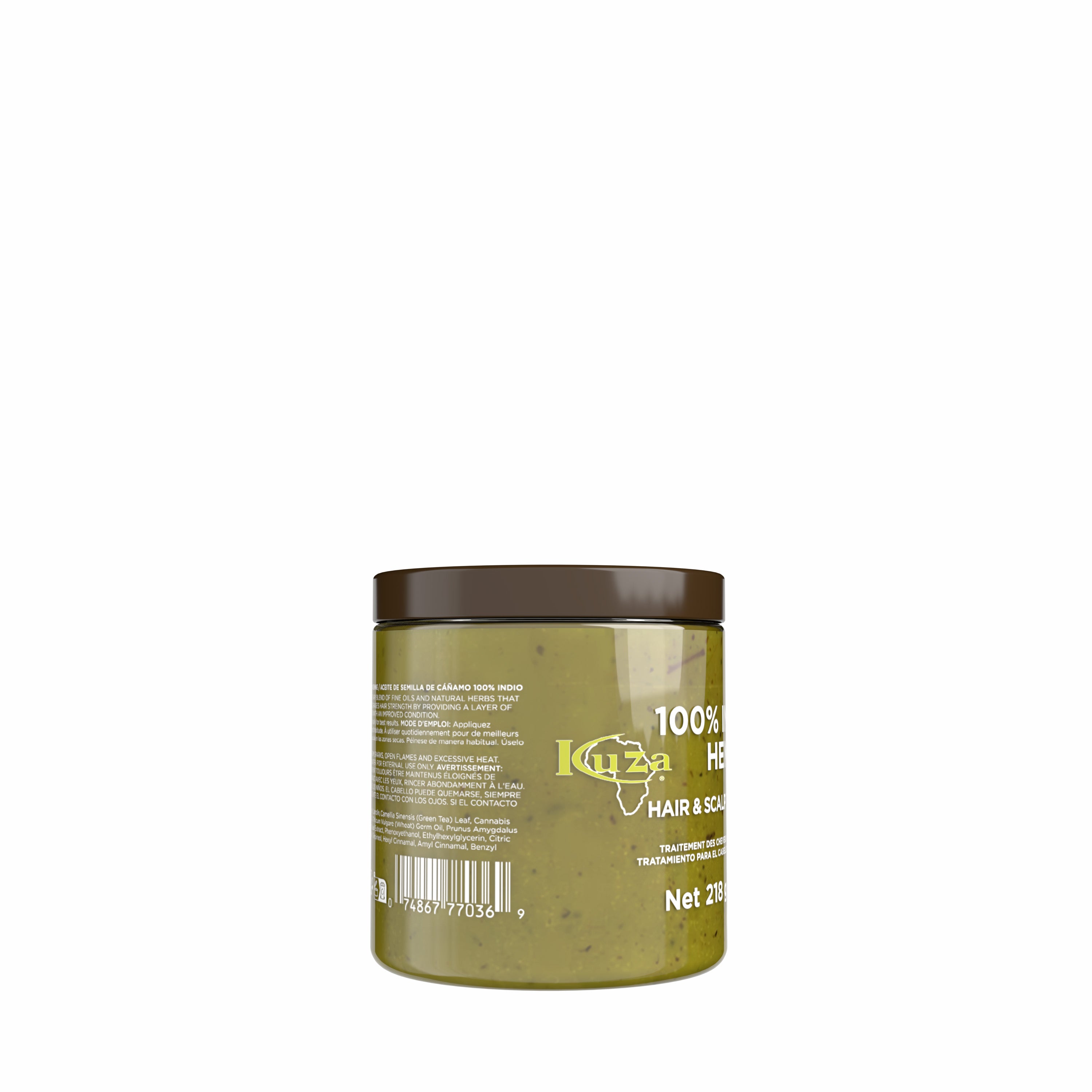 Kuza Indian Hemp 100% trattamento capelli 218 g ammorbidente