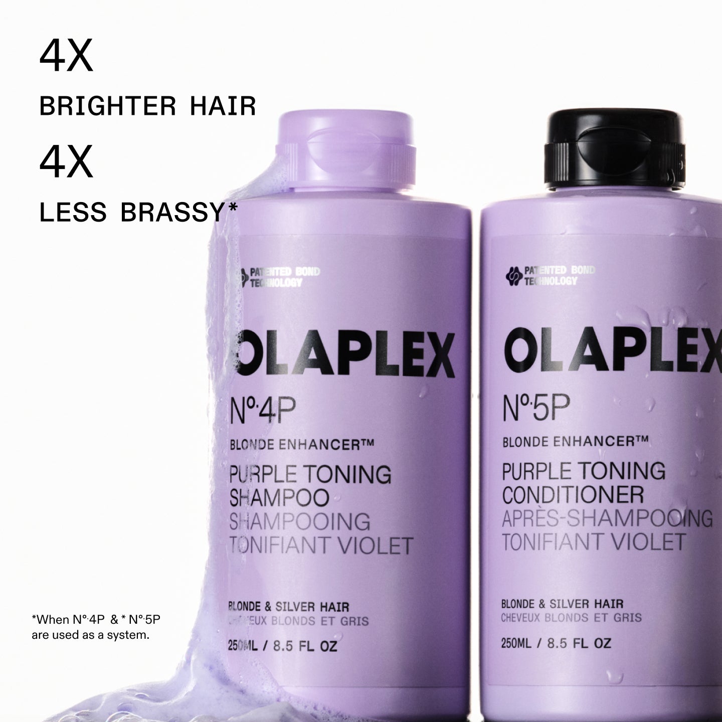 Olaplex Blonde Enhancer set shampoo balsamo viola luminoso