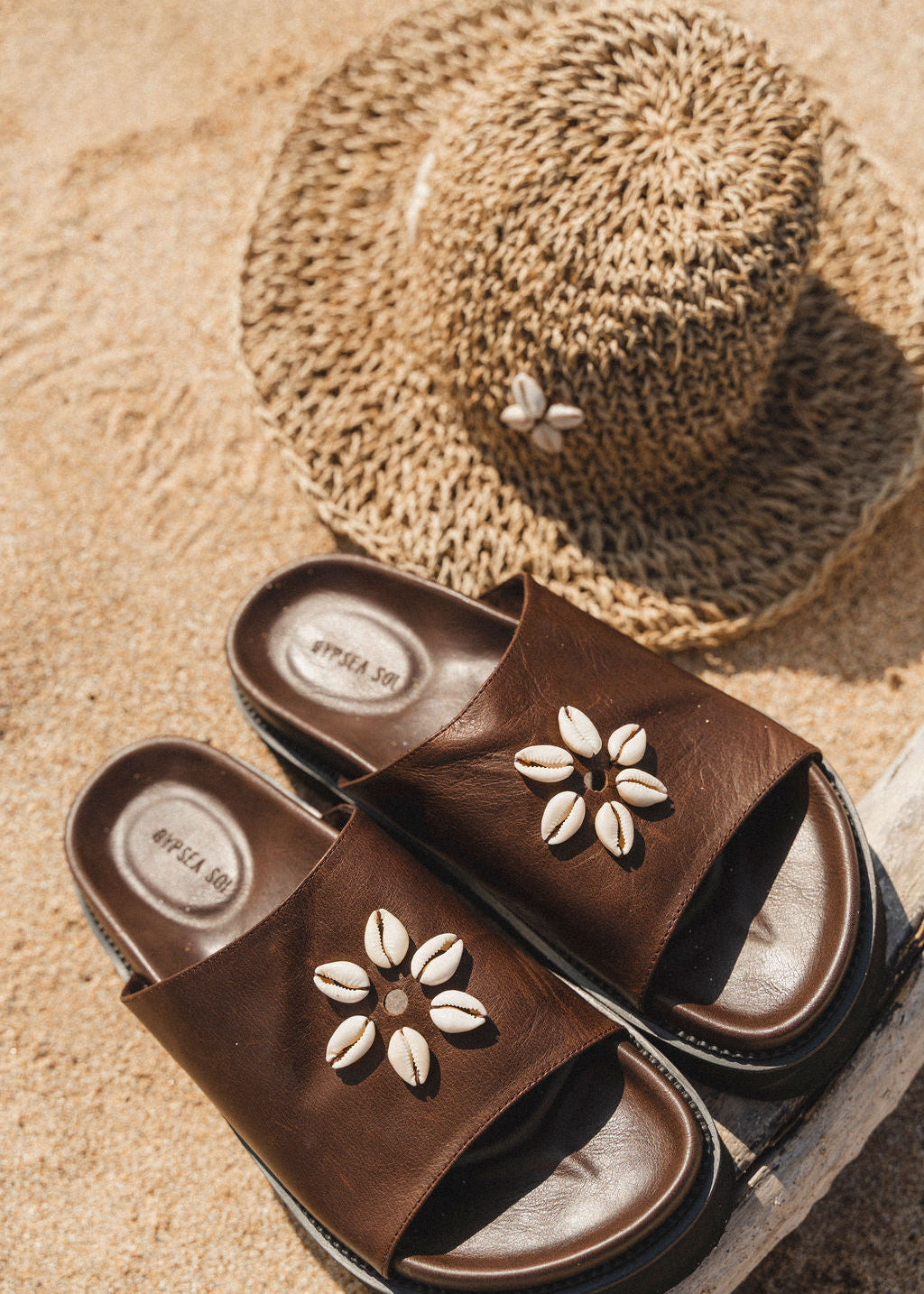 Gypsea Sol The Gypsea Soles sandali pelle marrone