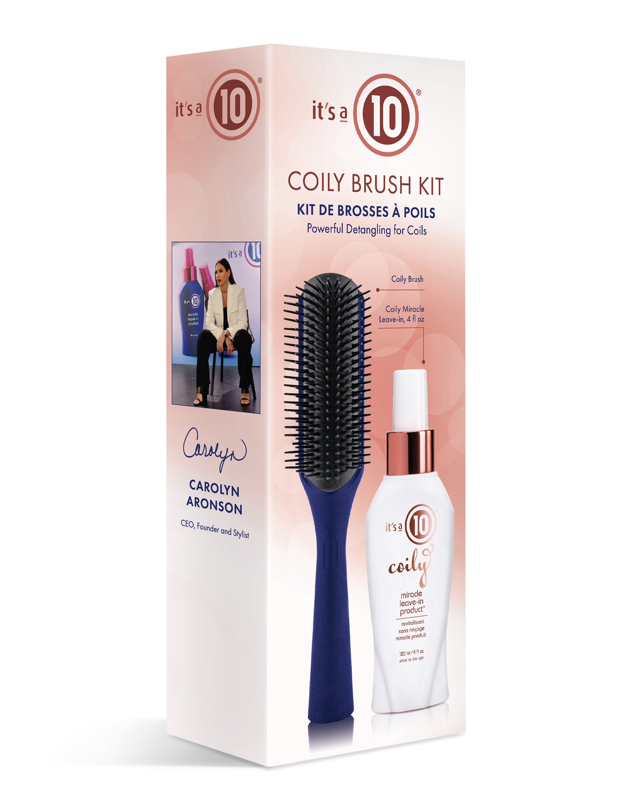 It's a 10 Miracle Coily Brush Kit Ricci 2 Pezzi