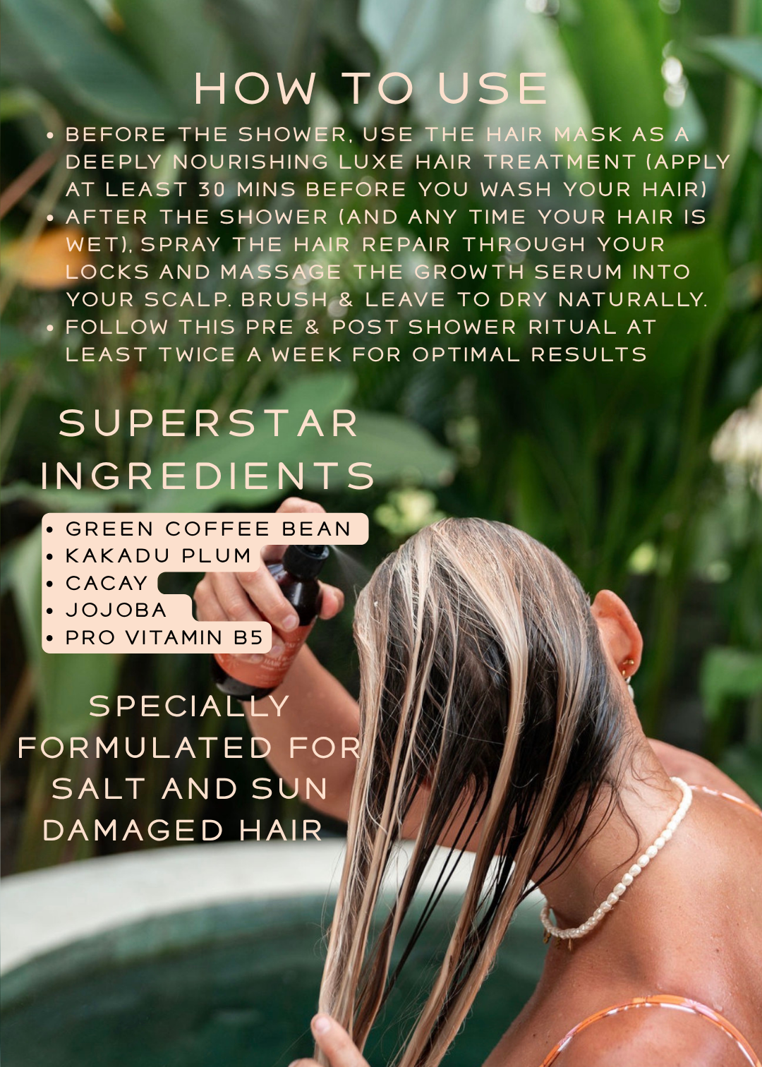 Gypsea Sol Mermaid Haircare kit surf capelli secchi bundle