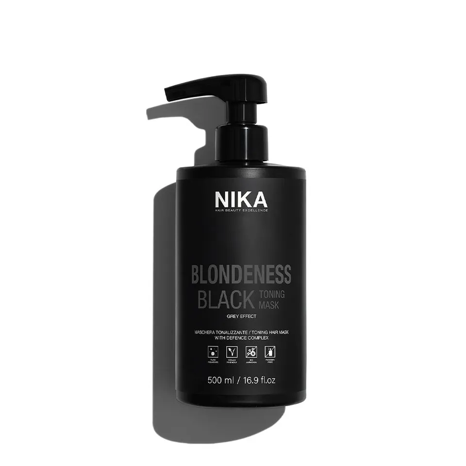 Nika Blondeness Black maschera tonalizzante silver intenso