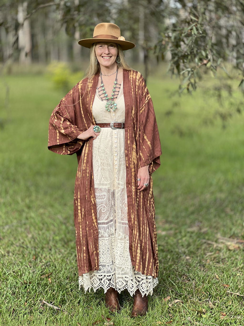 Gypsea Sol Gypsea Goddess Kimono tie-dye taglia unica