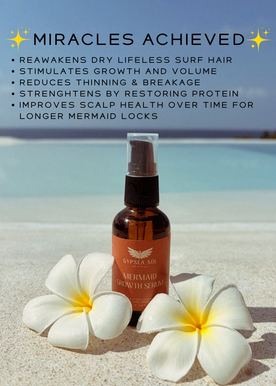 Gypsea Sol Mermaid Growth Serum siero capelli crescita rosmarino