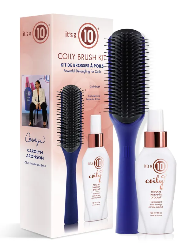 It's a 10 Miracle Coily Brush Kit Ricci 2 Pezzi