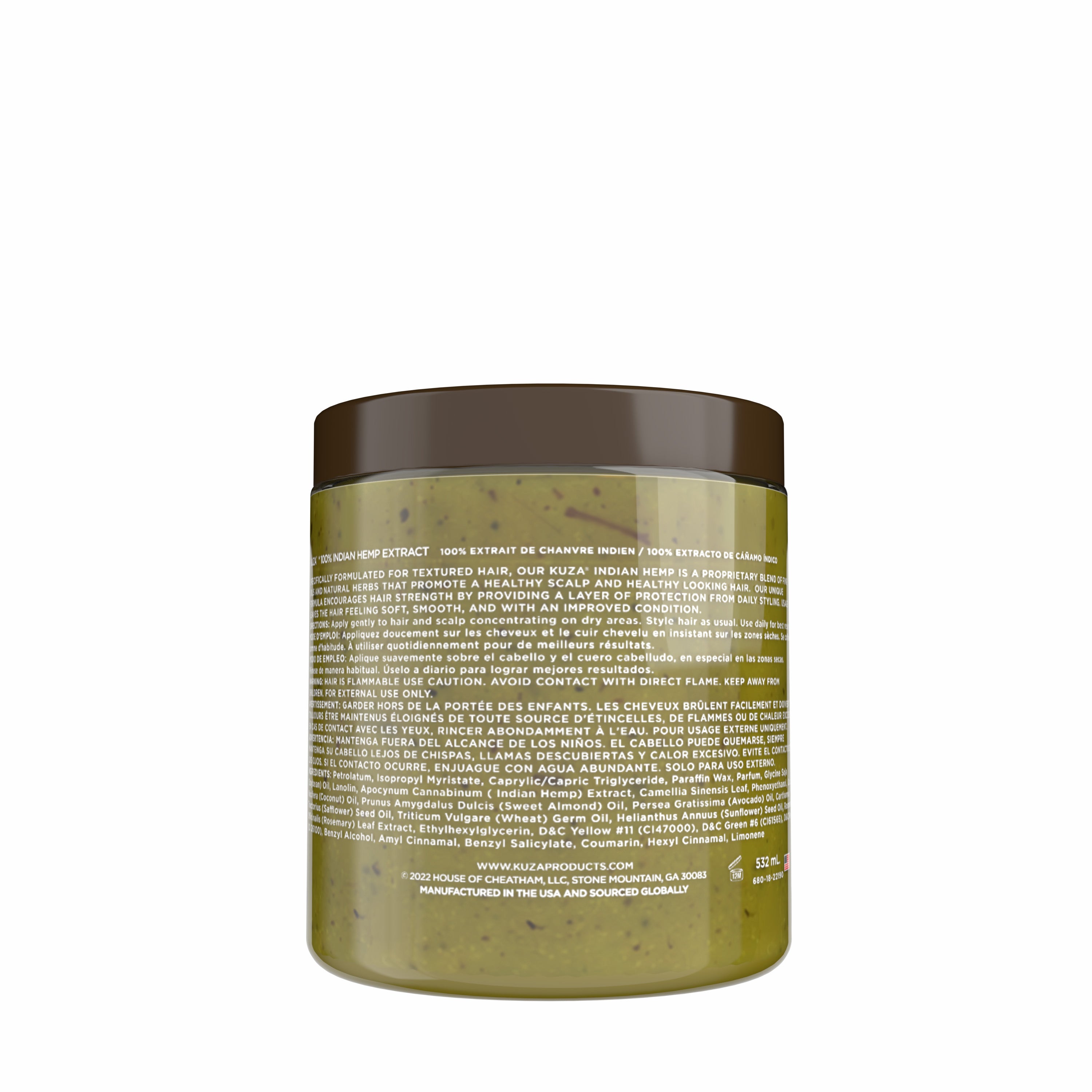 Kuza Indian Hemp trattamento capelli 510 g idratante