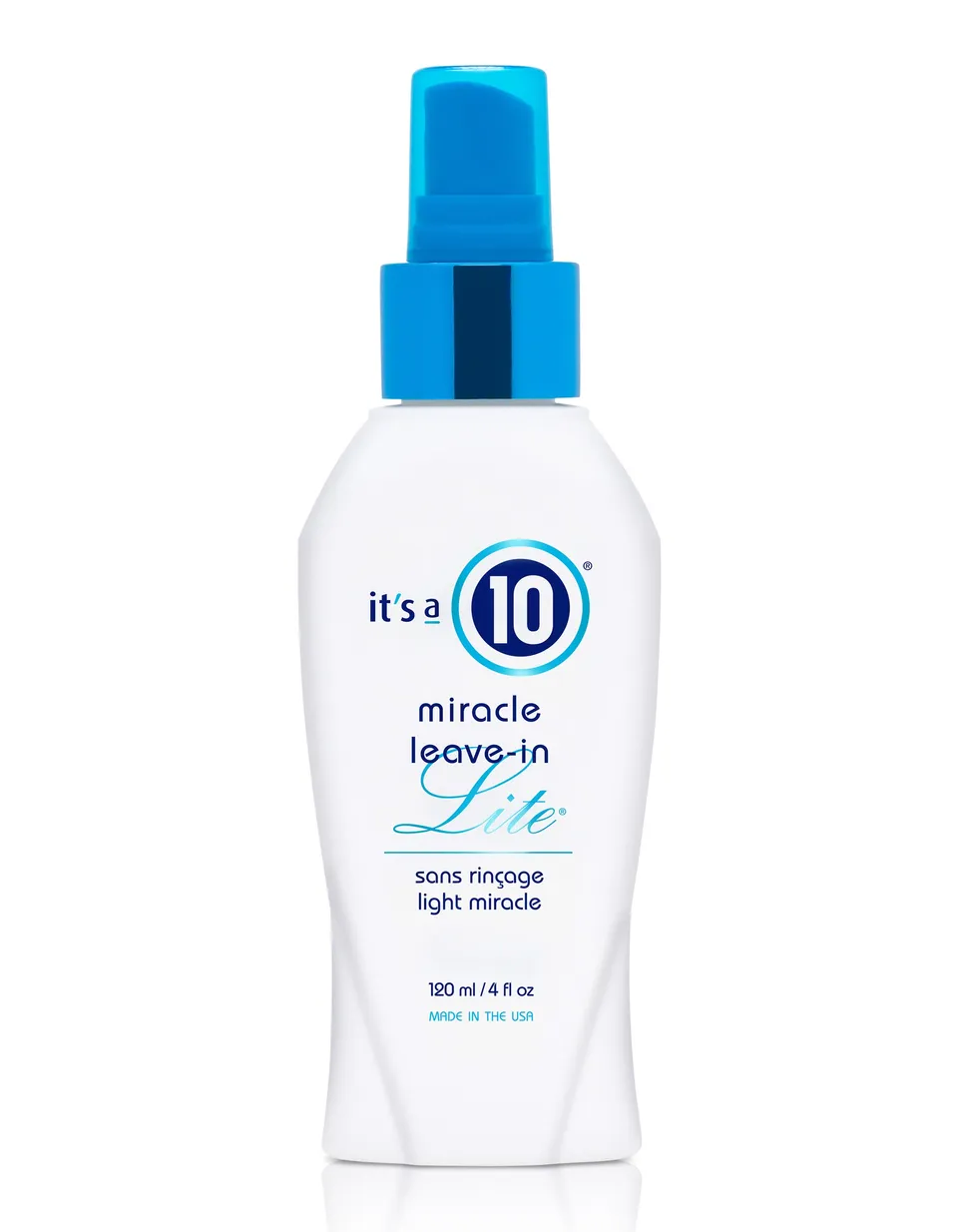 It's a 10 Miracle Leave-In Lite spray leave-in 118 ml capelli fini