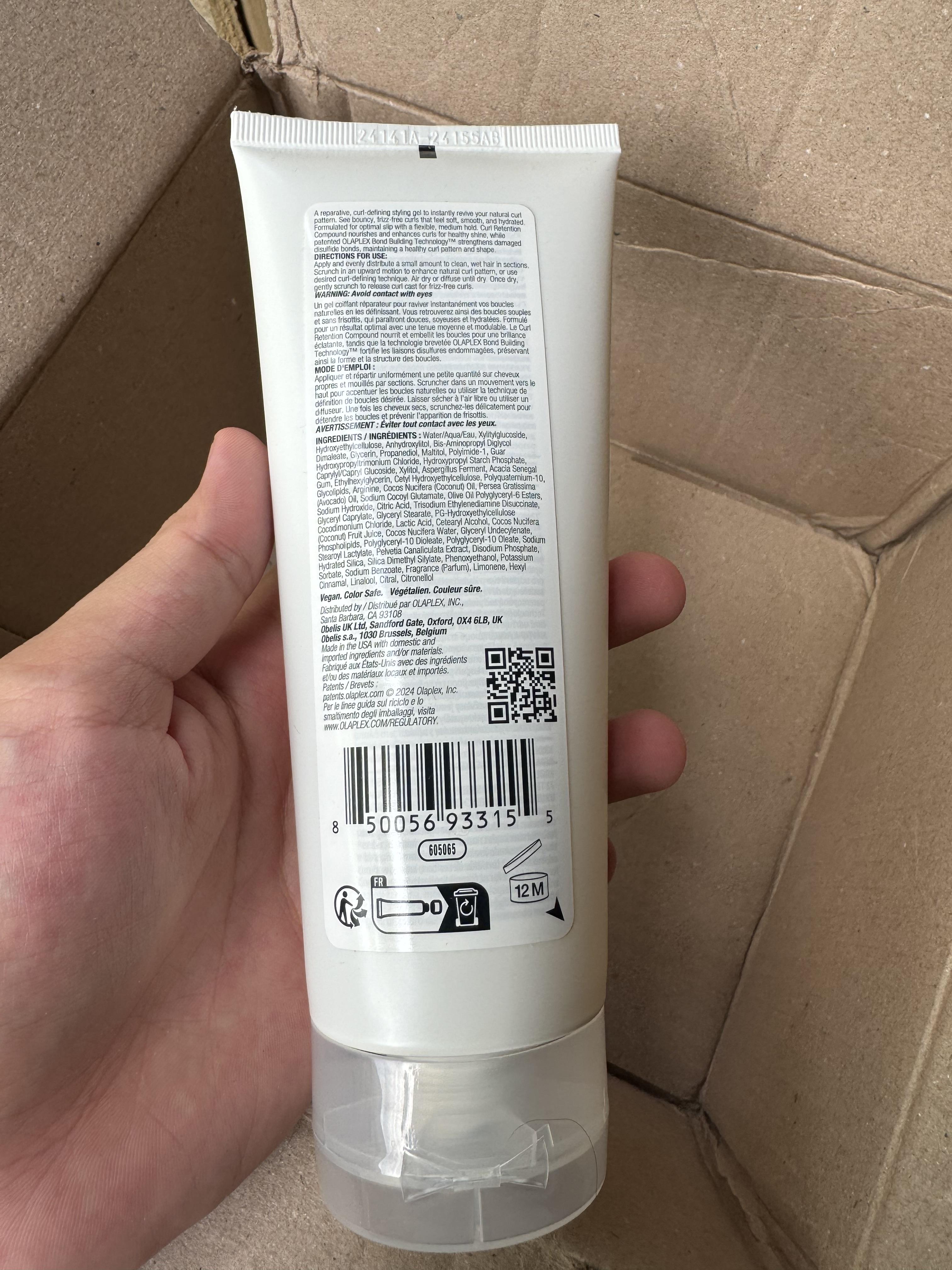 Olaplex N°10 Bond Shaper gel ricci tenuta flessibile