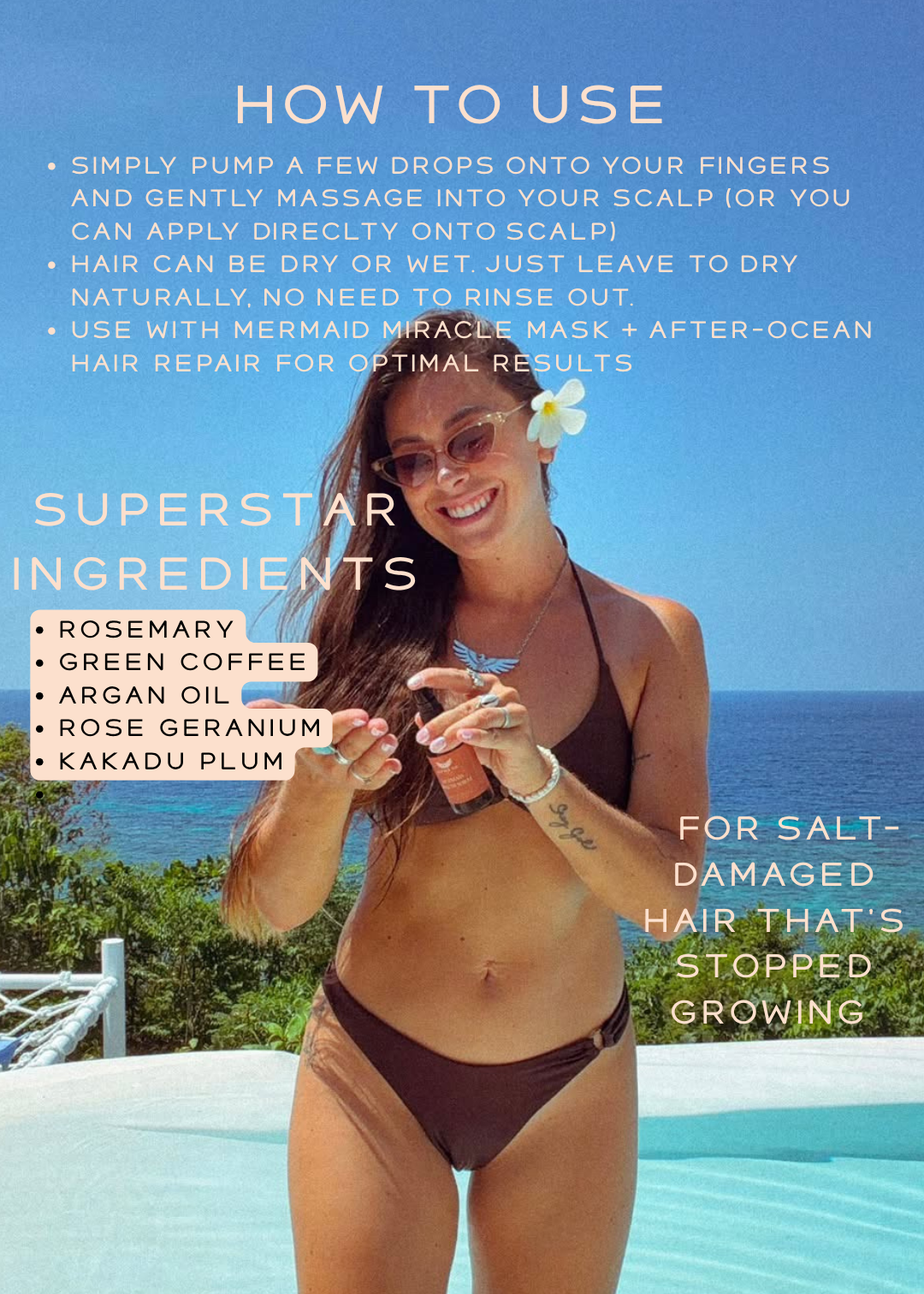 Gypsea Sol Mermaid Growth Serum siero capelli crescita rosmarino