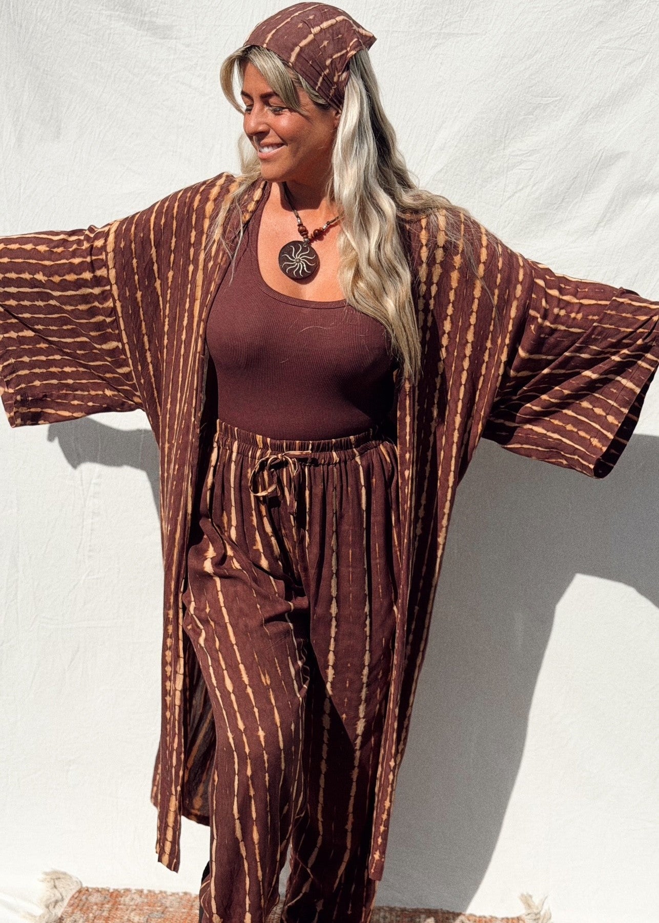 Gypsea Sol Gypsea Goddess Kimono tie-dye taglia unica