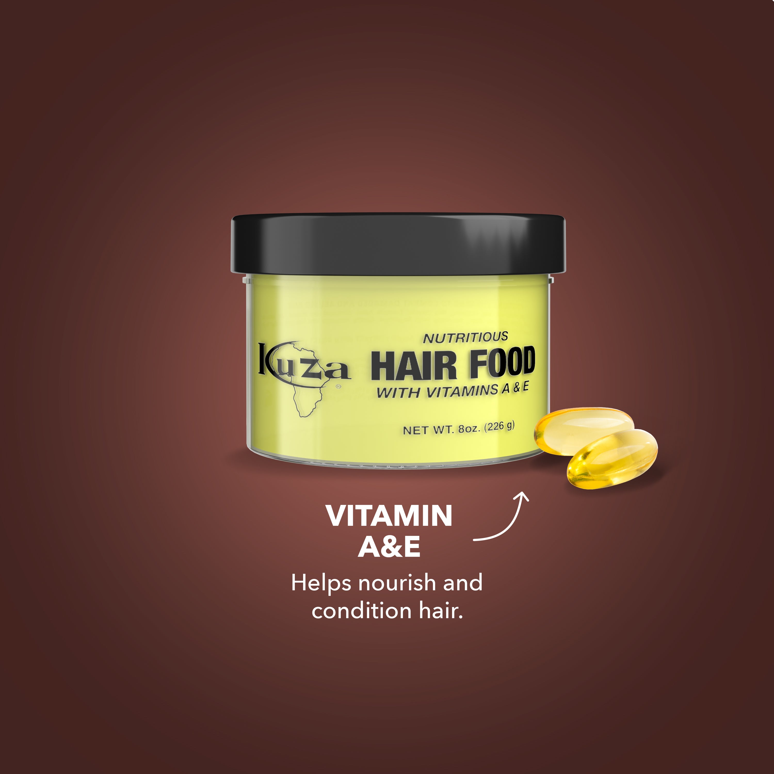 Kuza Nutritious Hair Food Vitamins A E hair food 227 g vitaminico