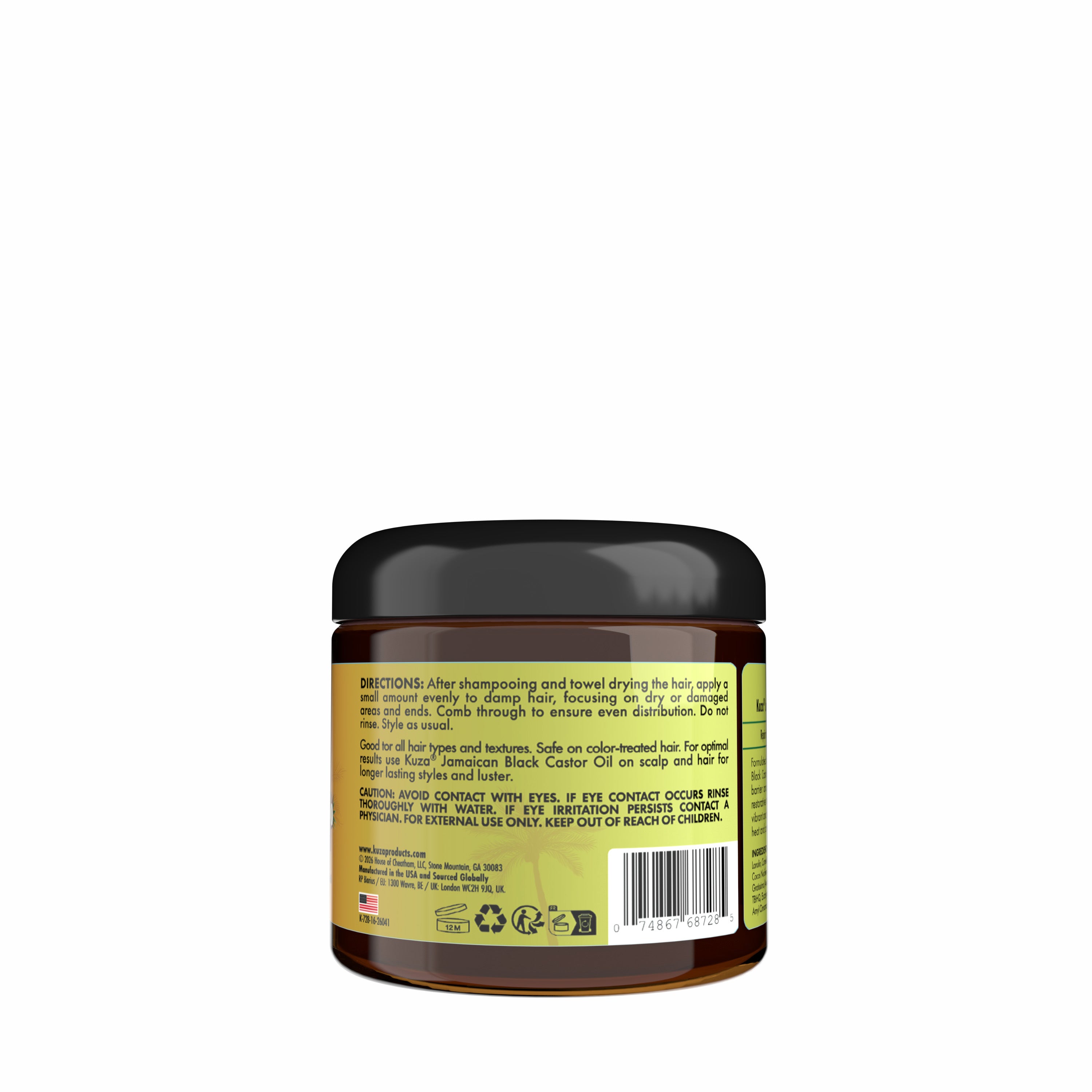 Kuza Jamaican Black Castor Oil balsamo leave-in 15 oz