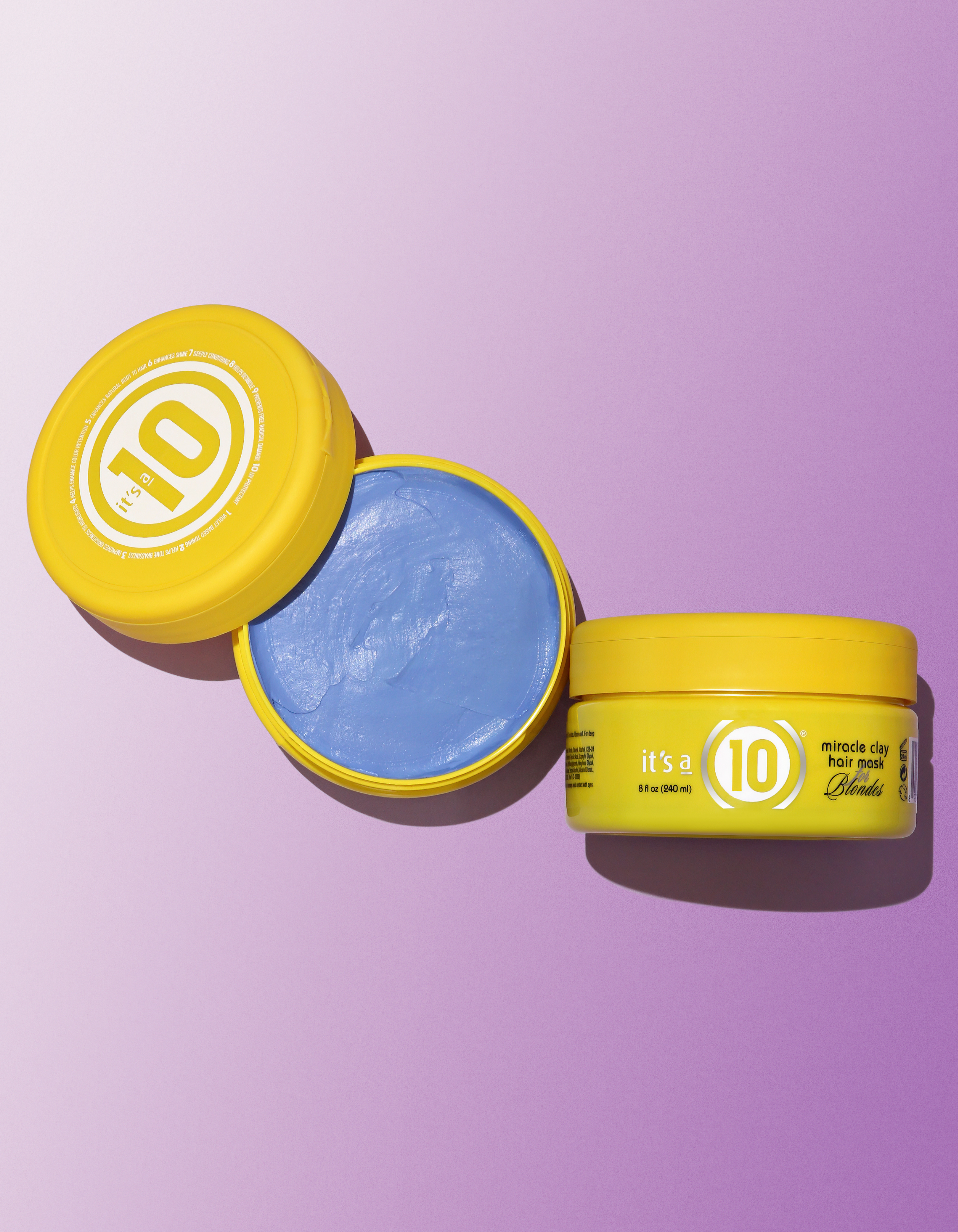 It's a 10 Miracle Clay Hair Mask for Blondes maschera 8 oz viola