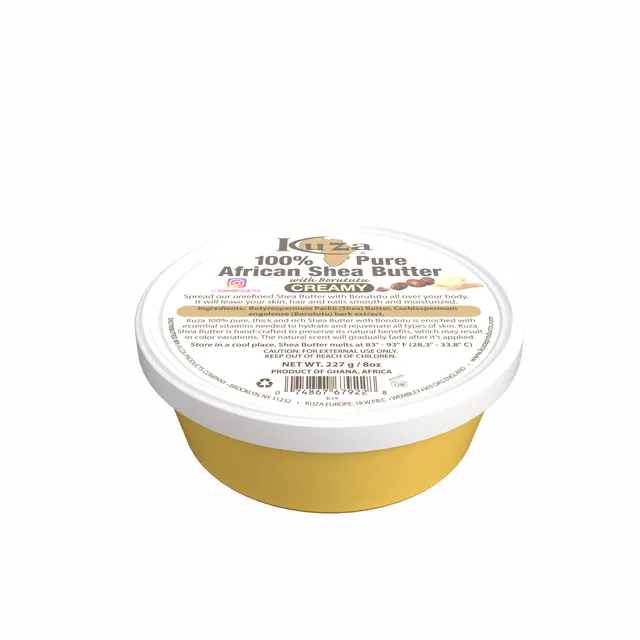 Kuza African Shea Butter burro corpo creamy yellow 227 g idratante
