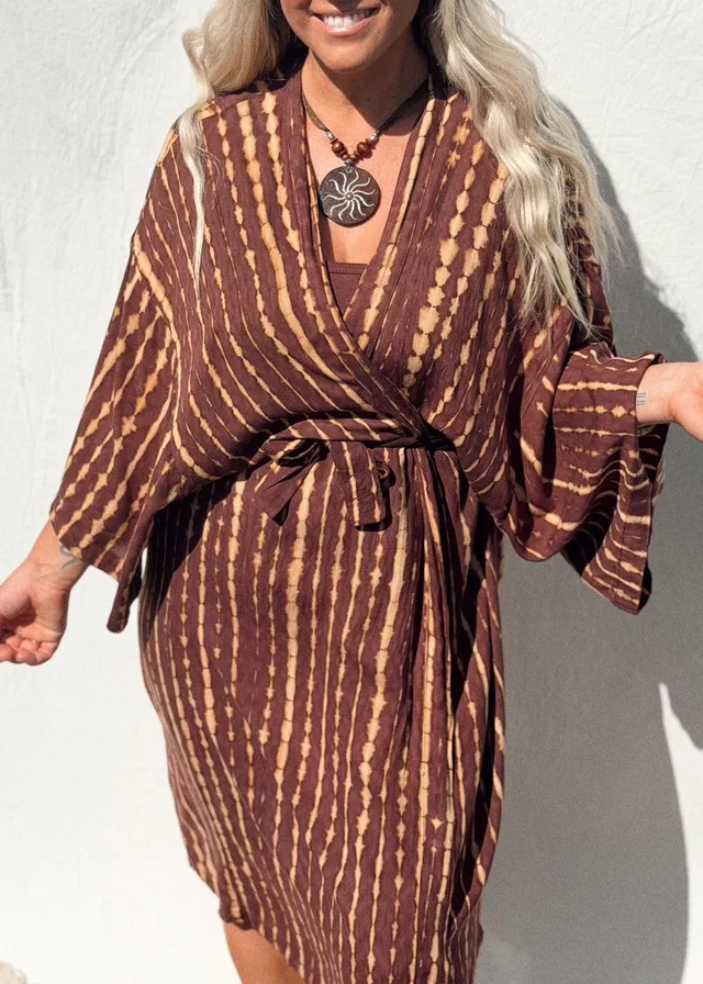 Gypsea Sol Gypsea Goddess Kimono tie-dye taglia unica