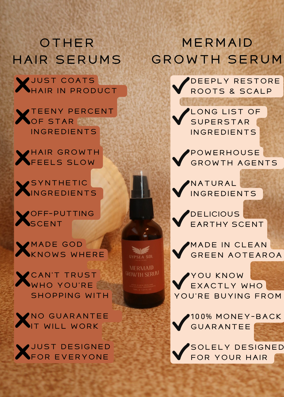 Gypsea Sol Mermaid Growth Serum siero capelli crescita rosmarino