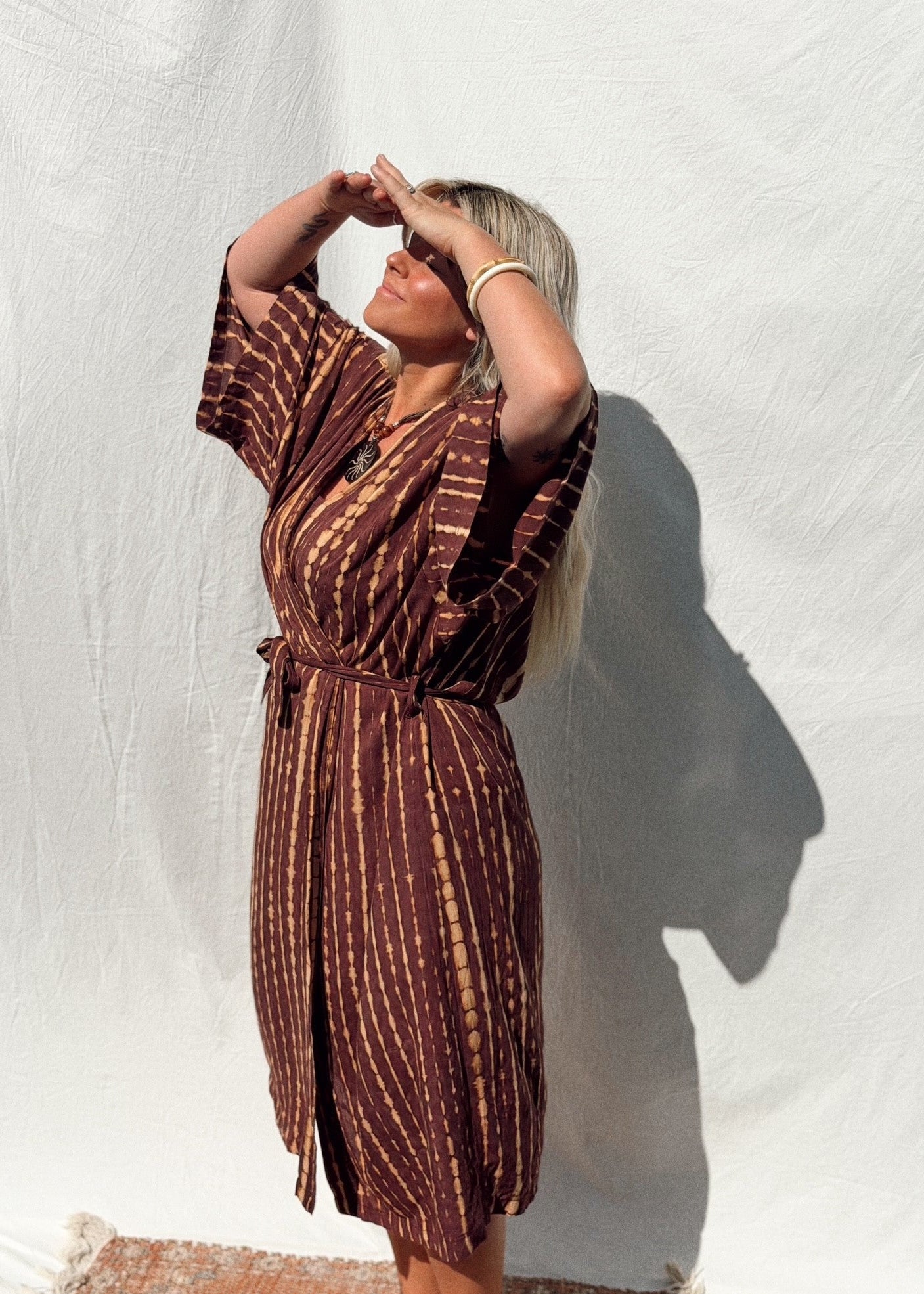 Gypsea Sol Gypsea Goddess Kimono tie-dye taglia unica