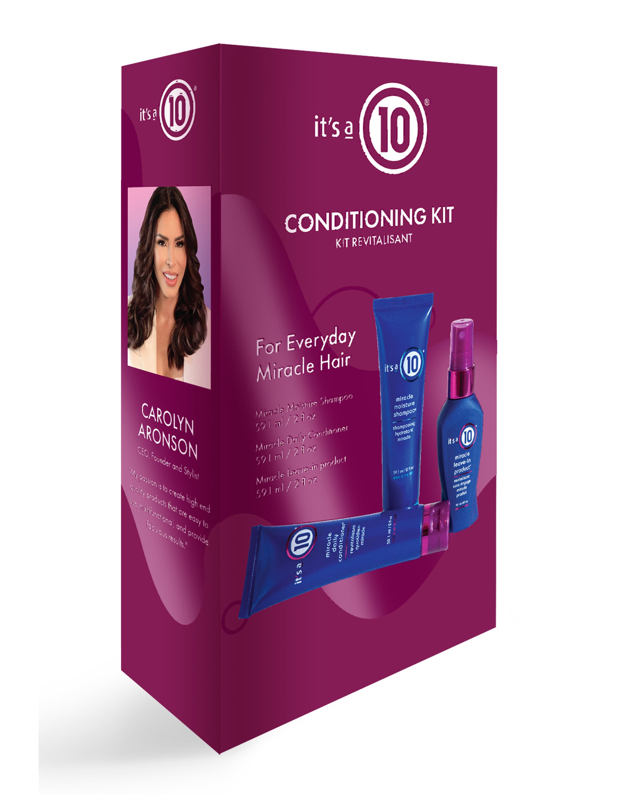 It's a 10 Miracle Conditioning Trial Kit 3x2 oz idratante viaggio