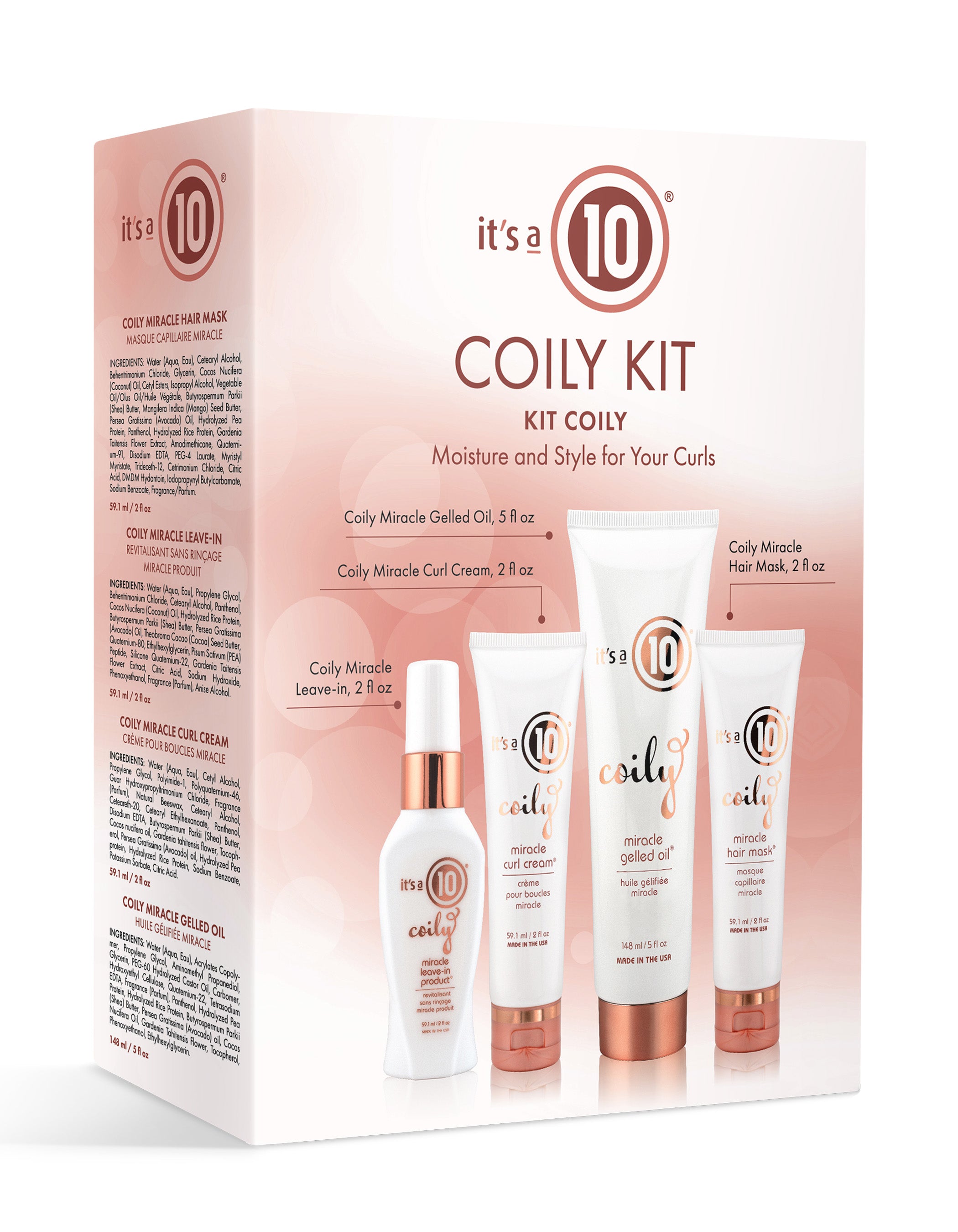It’s a 10 Coily Trial Kit capelli ricci 4 pezzi completo