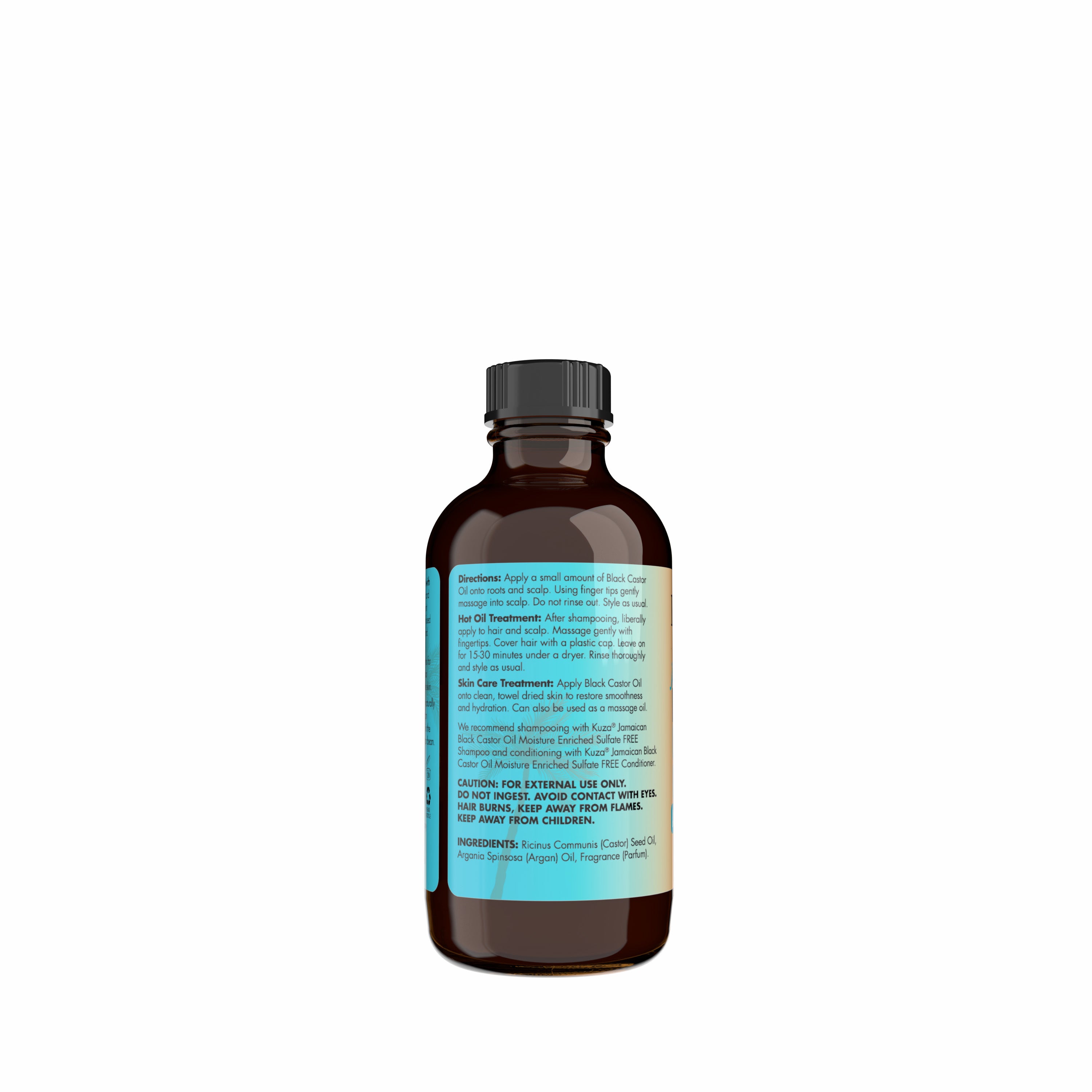 Kuza Jamaican Black Castor Oil Treatment olio capelli argan 118 ml anticrespo