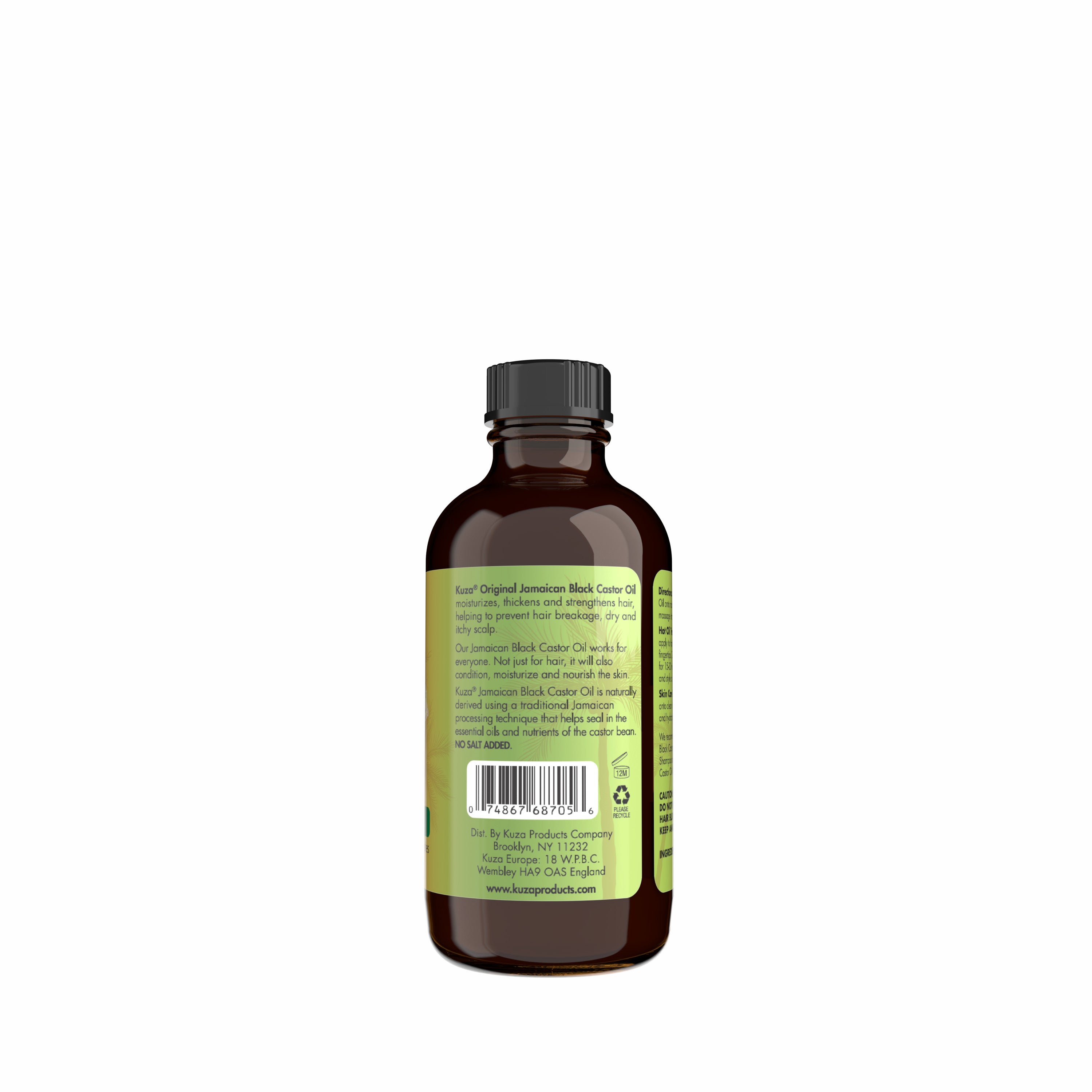 Kuza Jamaican Black Castor Oil olio 4 oz originale